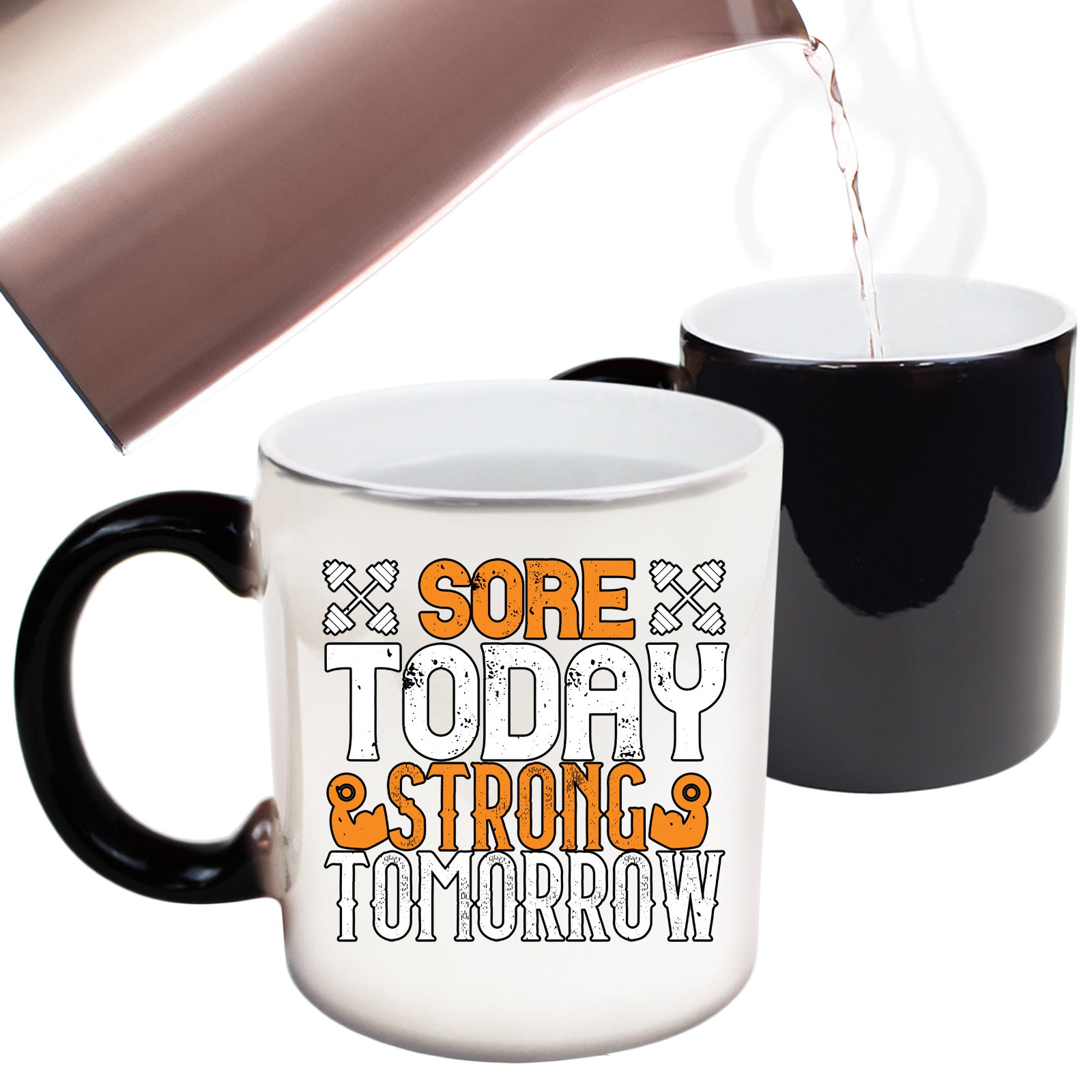 Sore Today Strong Tomorrow Gym Bodybuilding - Funny Colour Changing Mug