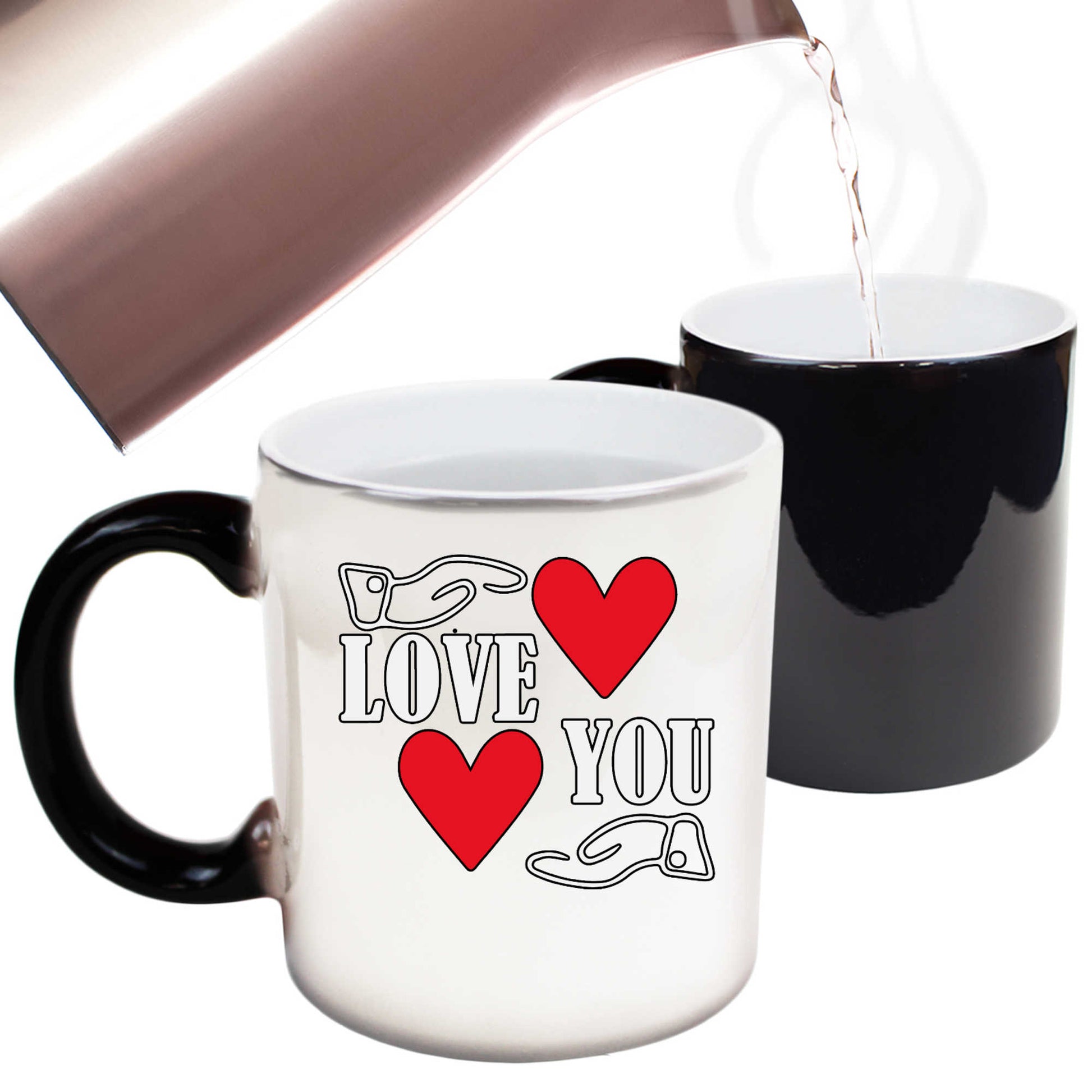 Love You Valentines Day - Funny Colour Changing Mug