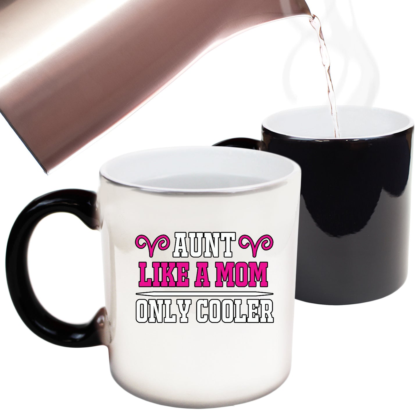 Aunt Like A Mom Only Cooler - Funny Colour Changing Mug