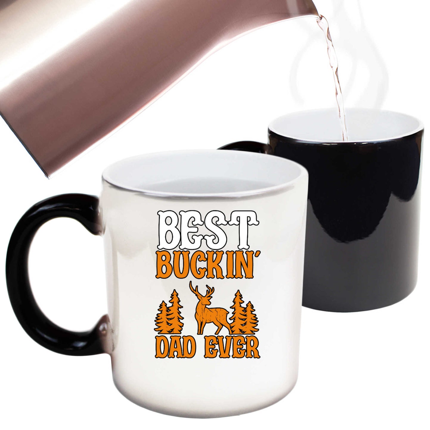 Best Buckin Dad Ever Deer - Funny Colour Changing Mug