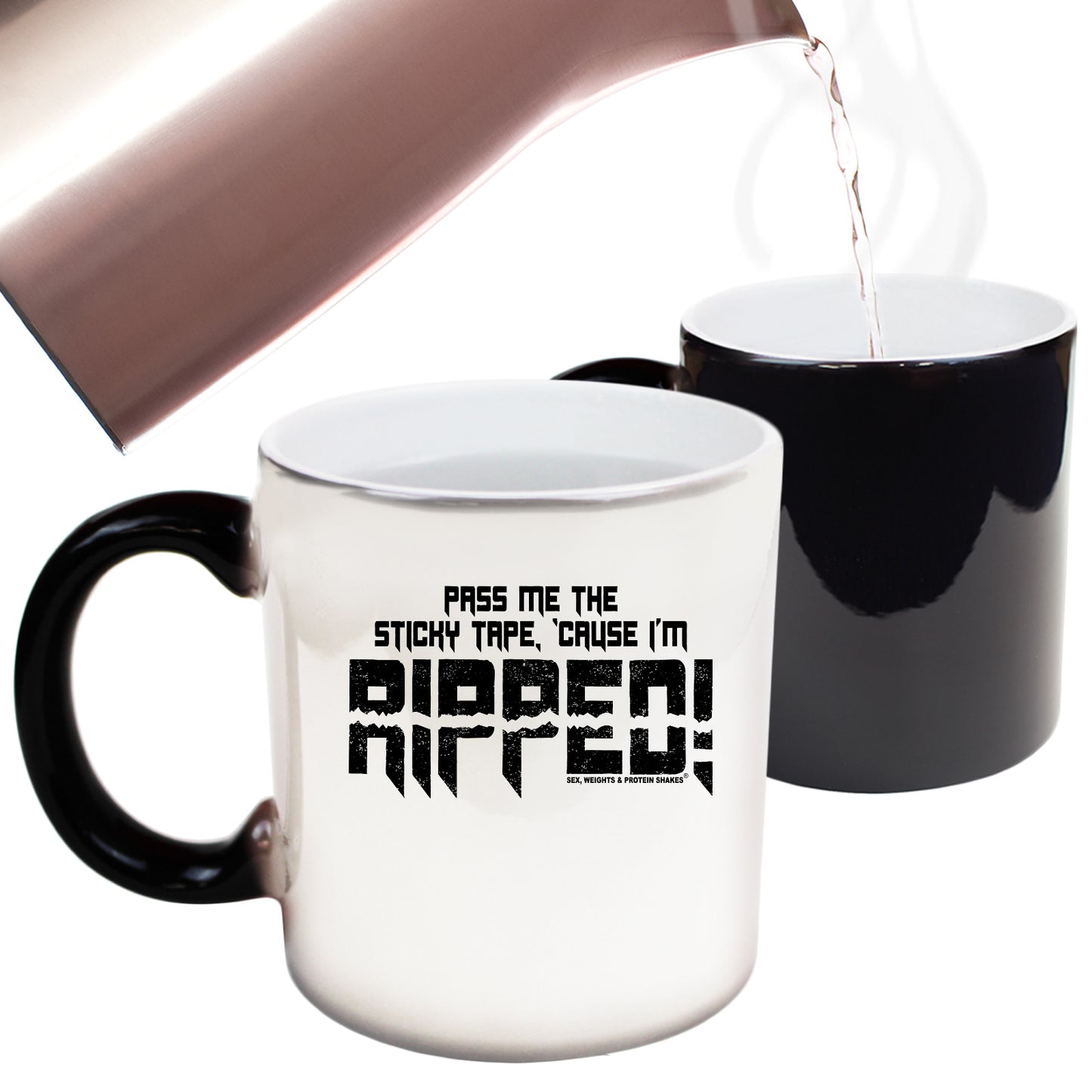 Swps Pass Me The Sticky Tape Cause Im Ripped - Funny Colour Changing Mug