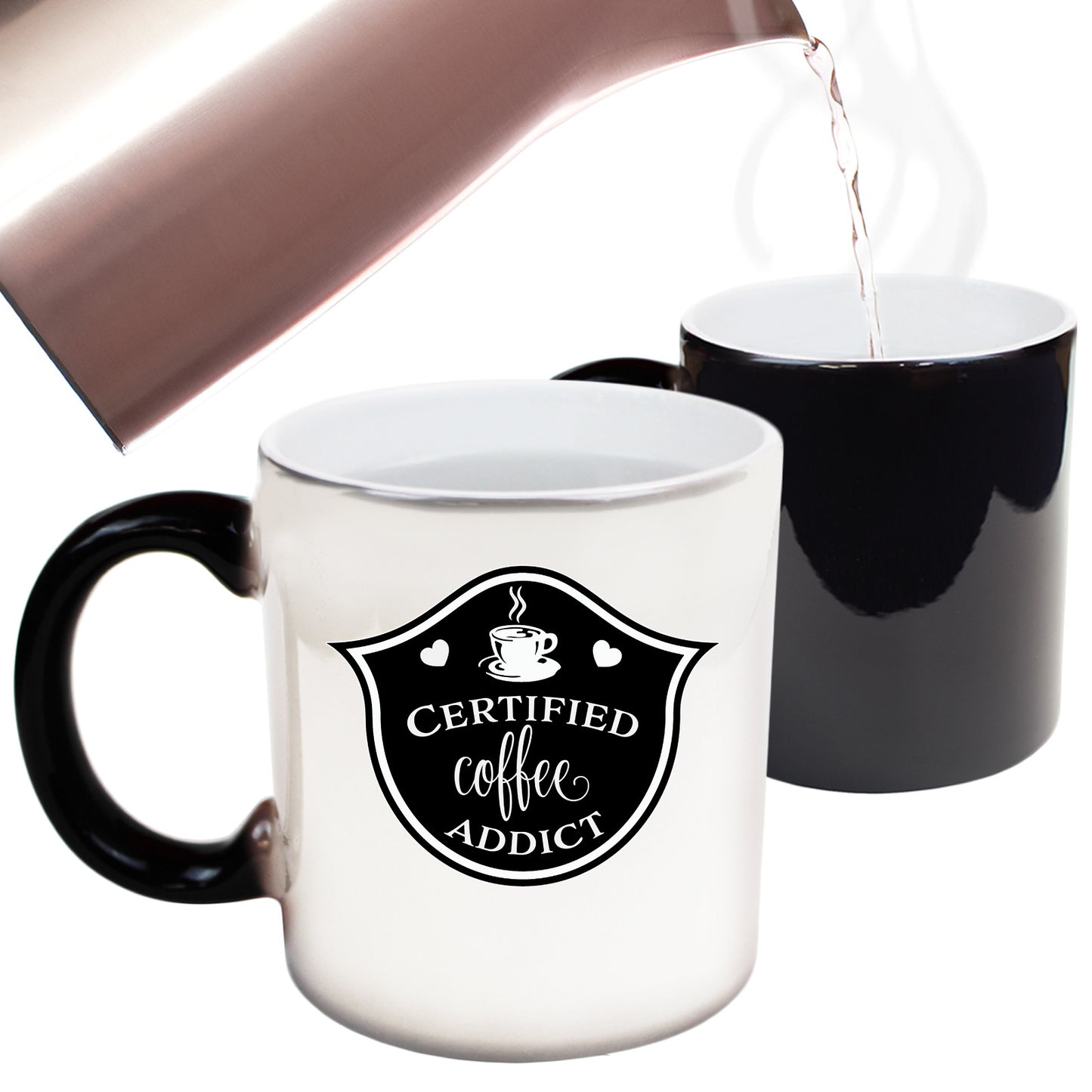 Certified Coffee Addict - Funny Colour Changing Mug