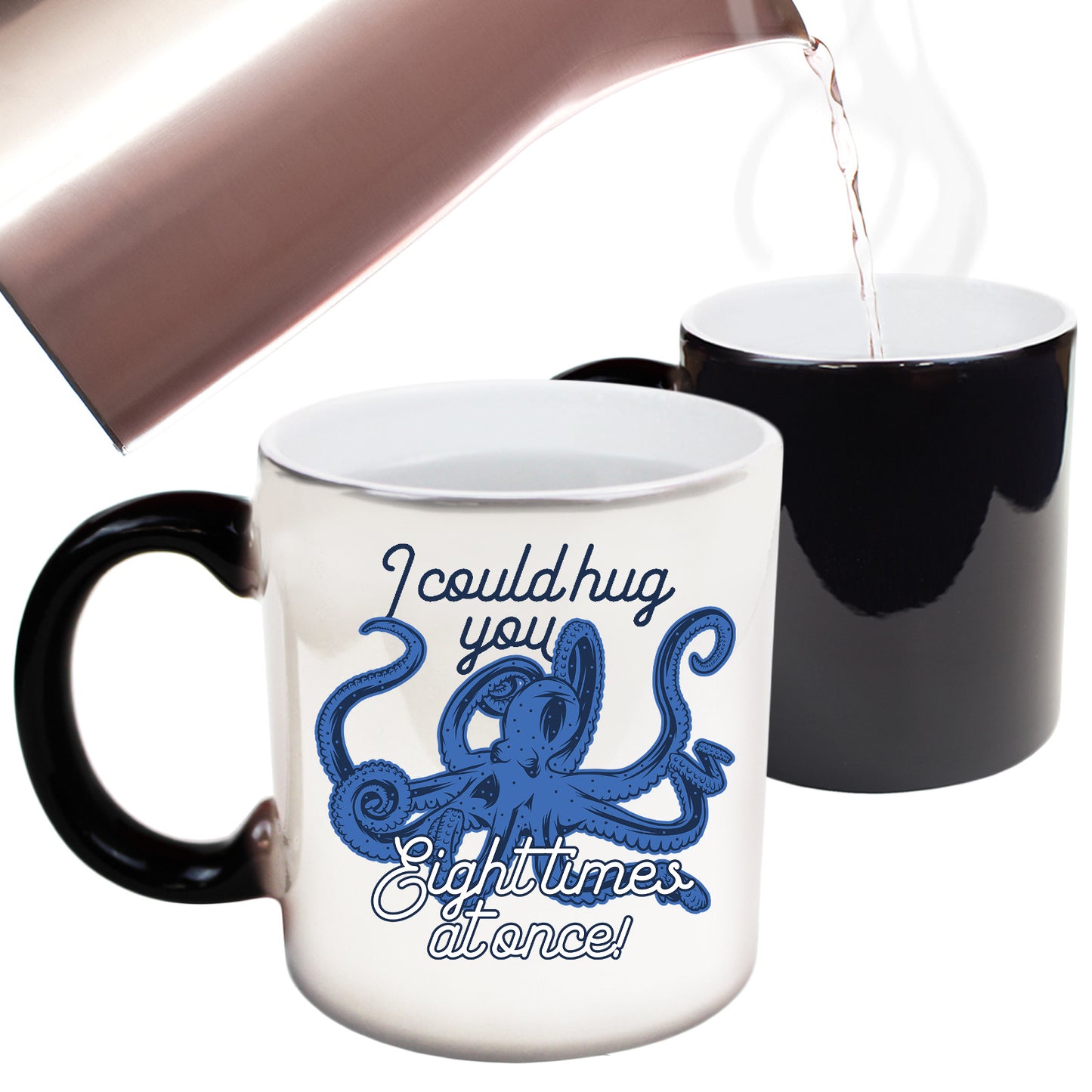 I Couold Hug You 8 Times Octopus Animal - Funny Colour Changing Mug