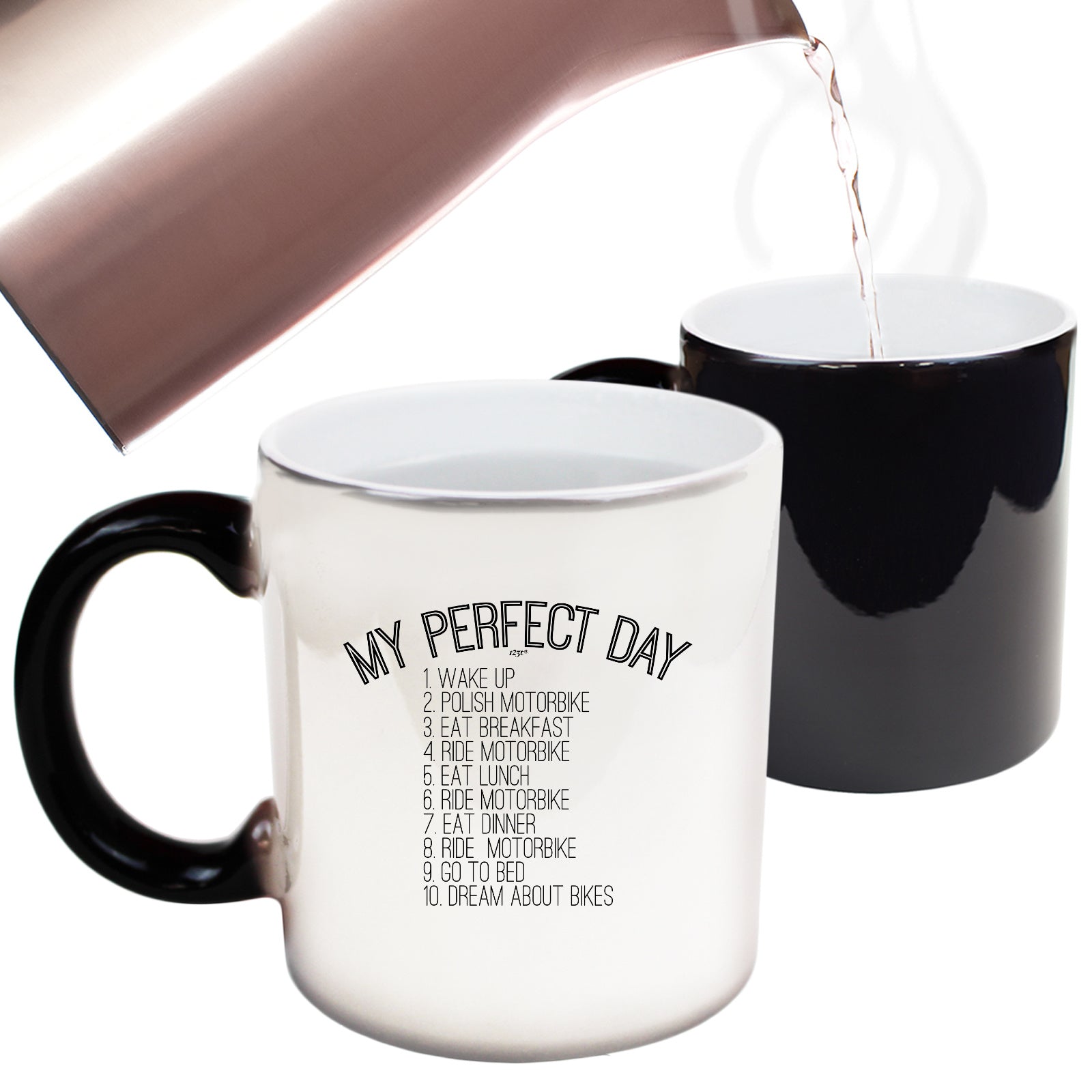 My Perfect Day Motorbike - Funny Colour Changing Mug