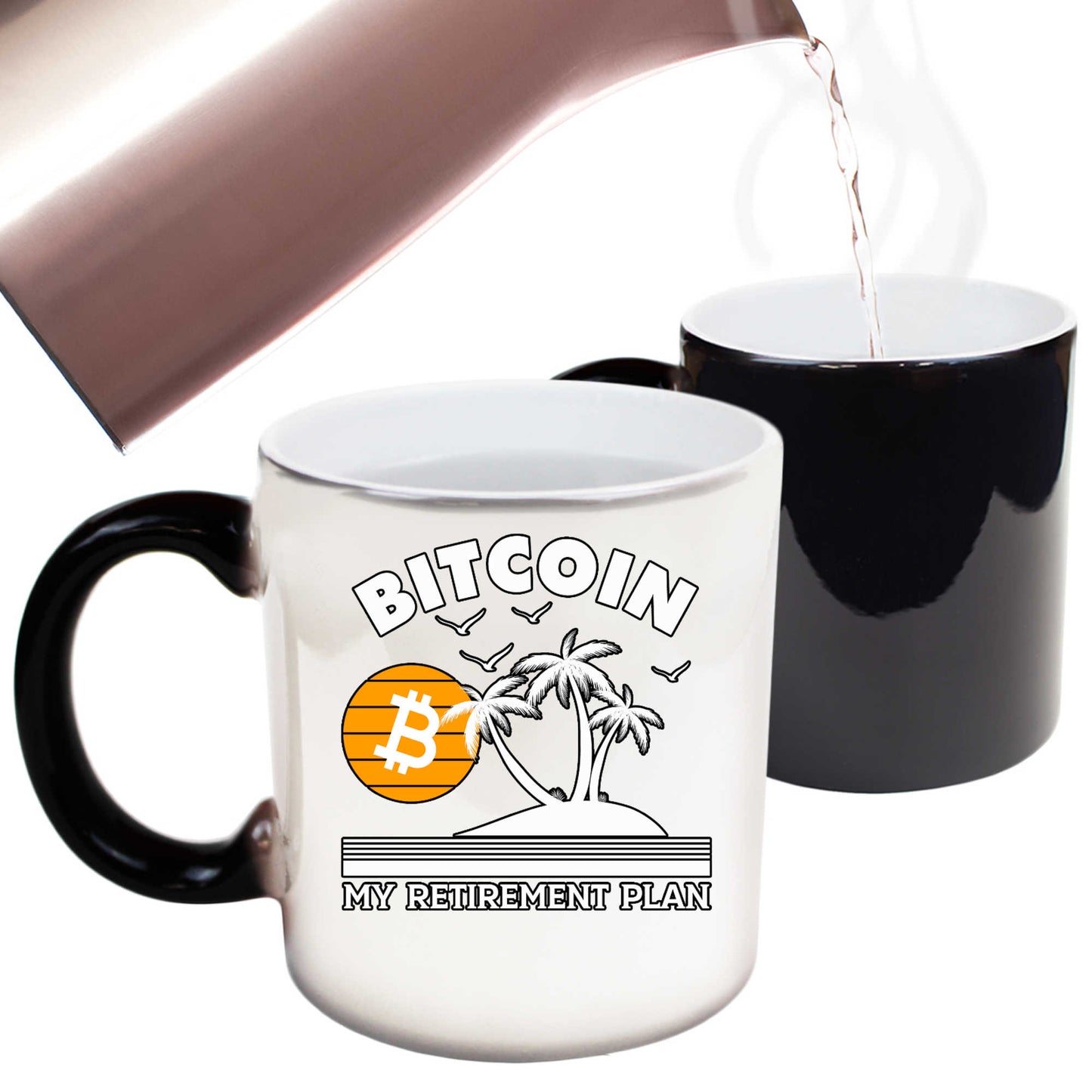 Bitcoin My Retirement Plan Crypto Currency - Funny Colour Changing Mug