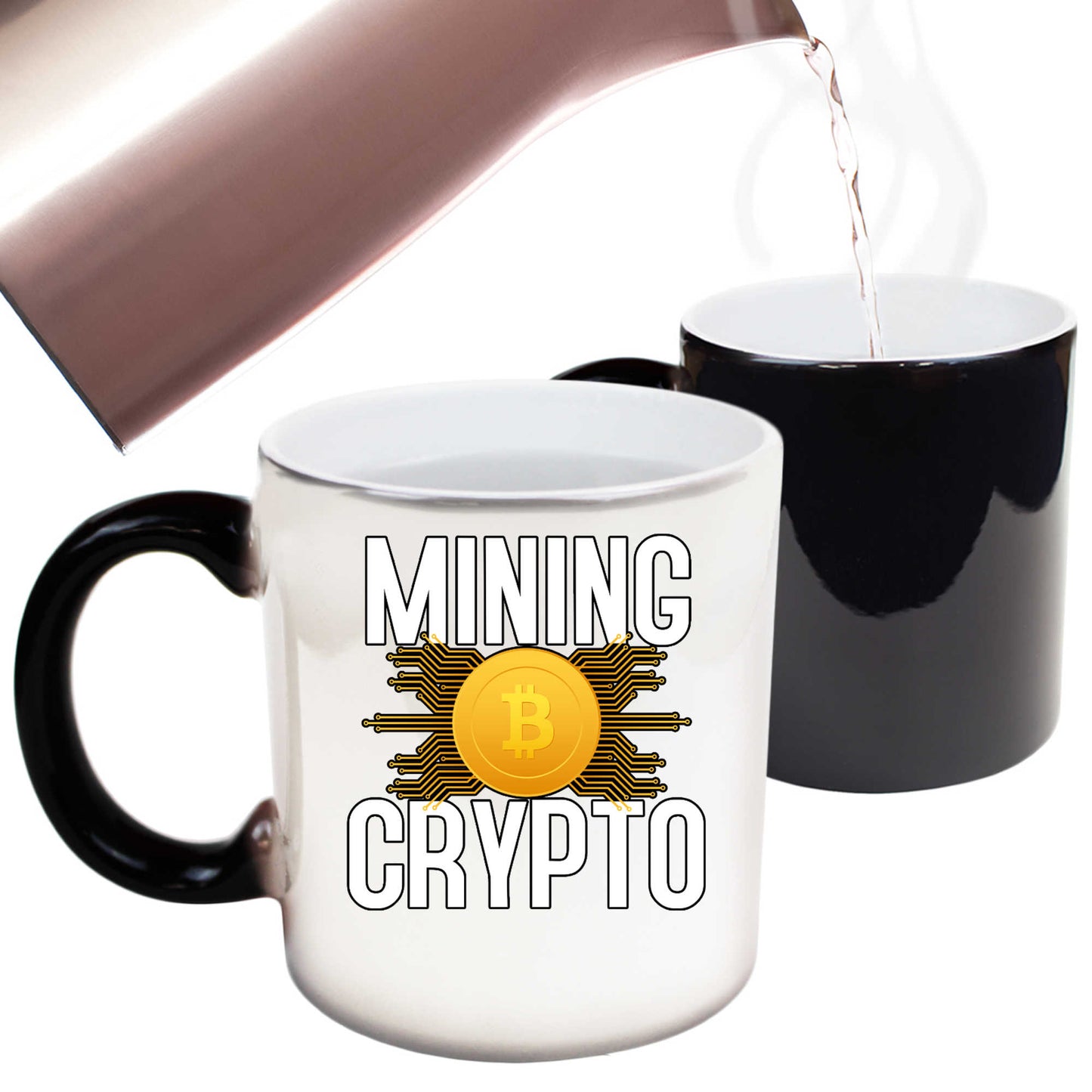 Mining Crypto Bitcoin - Funny Colour Changing Mug