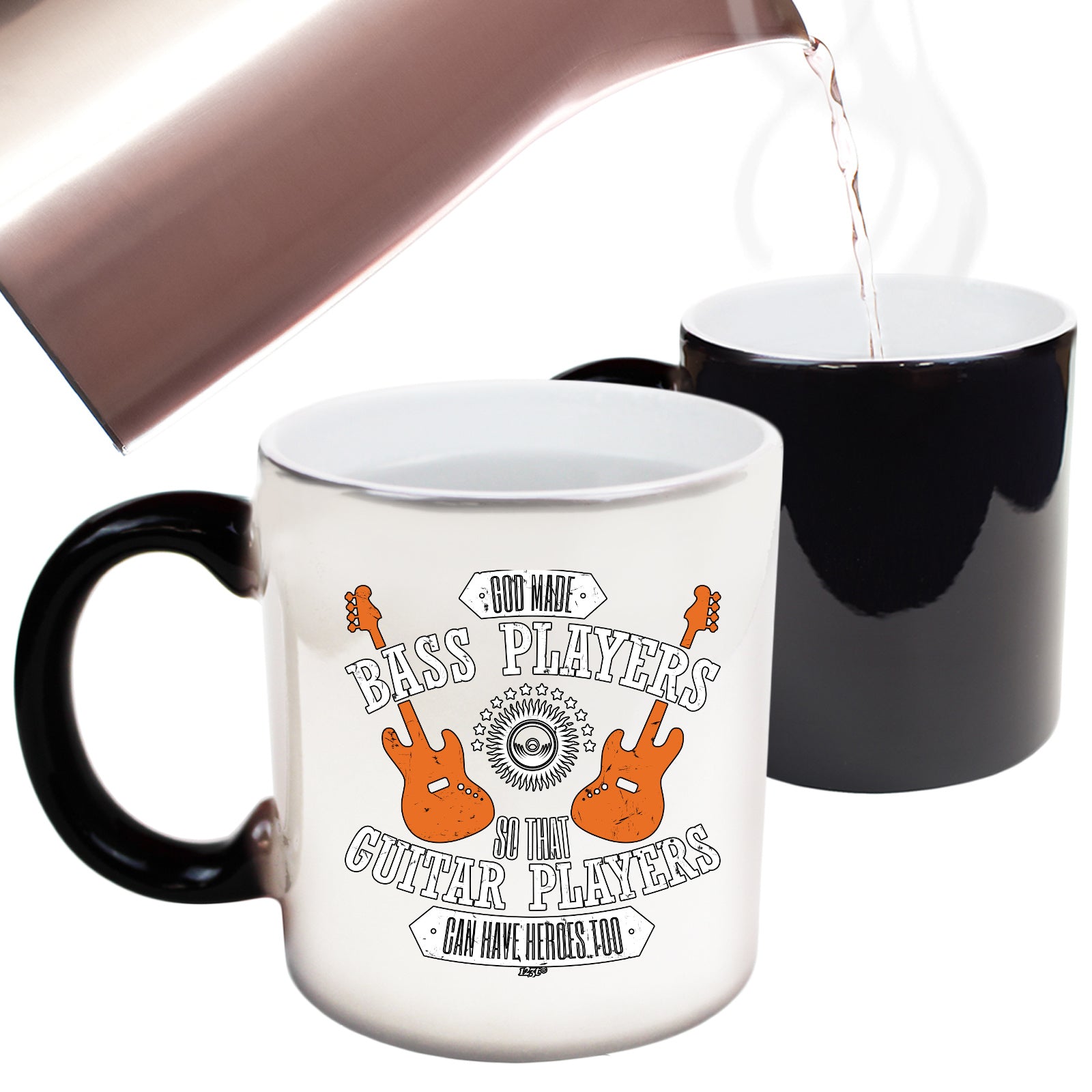 God Made Bass Players Guitar Music - Funny Colour Changing Mug