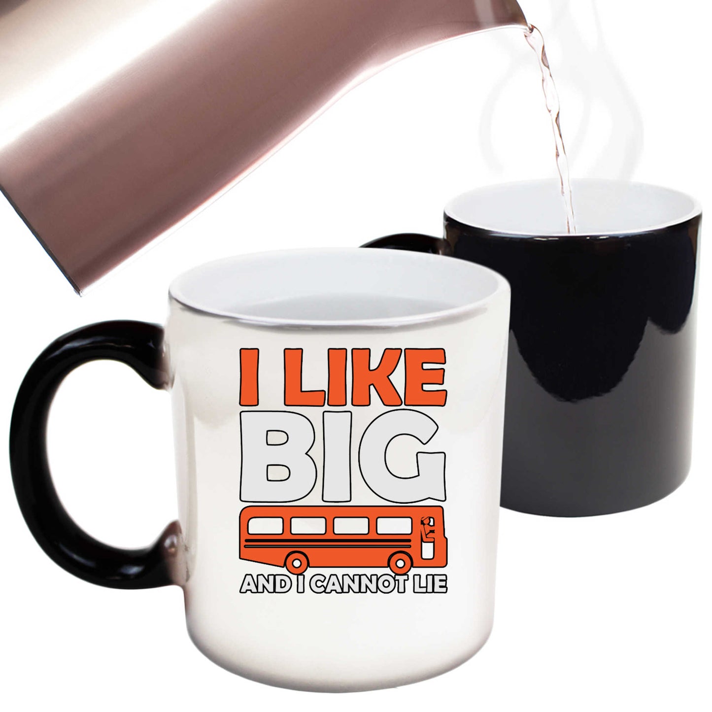 I Like Big Buses And I Cannot Lie Bus Driver - Funny Colour Changing Mug