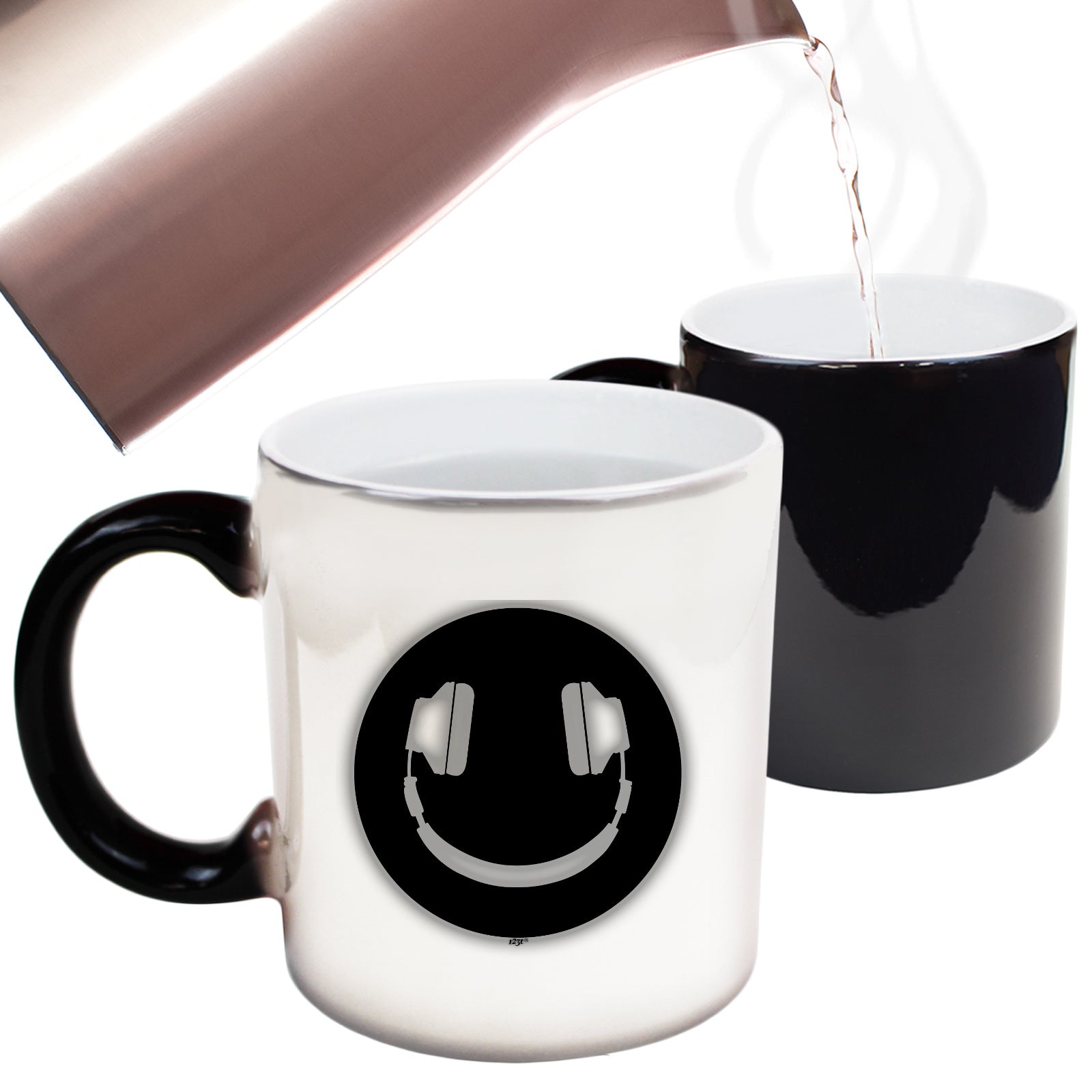 Headphone Smile Glow In The Dark - Funny Colour Changing Mug