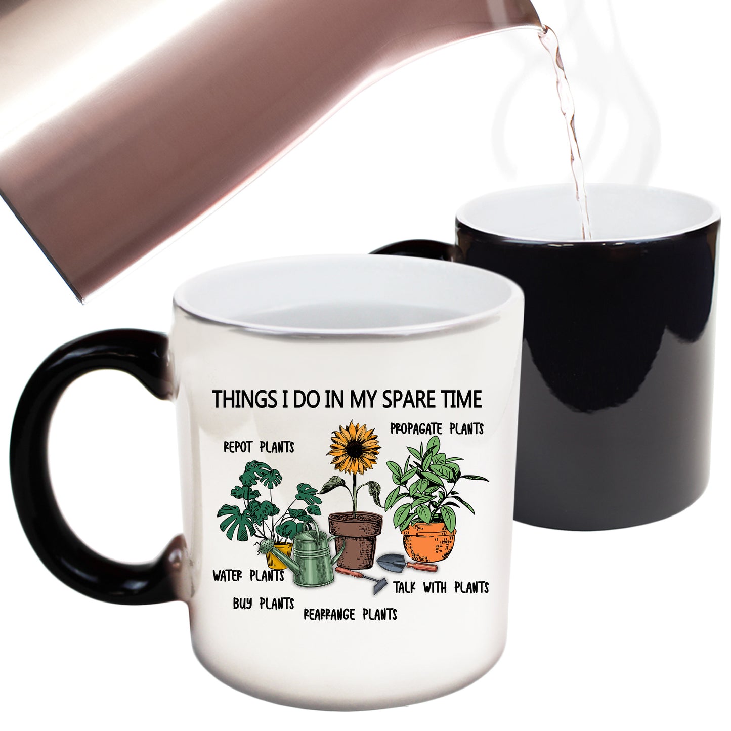 Things I Do In Spare Time Gardening - Funny Colour Changing Mug