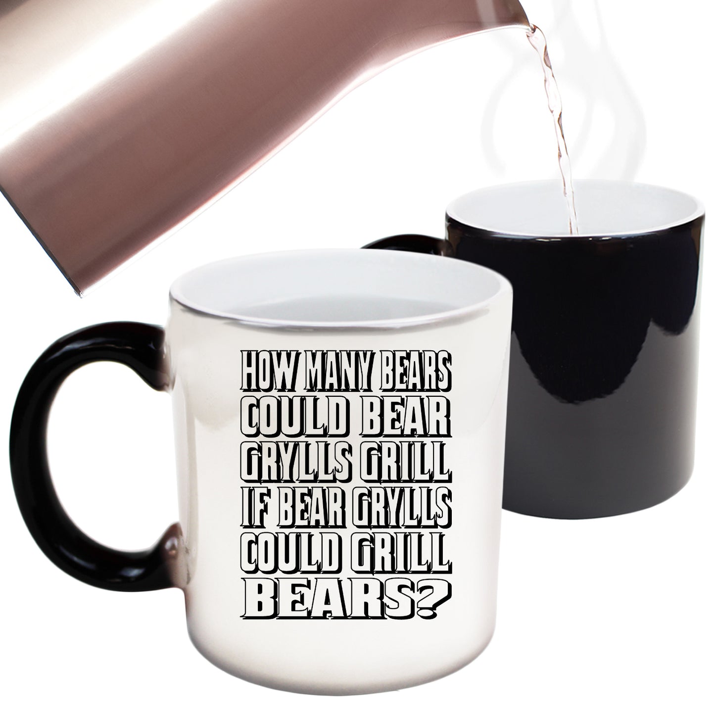 Hmany Bears Could Bear Grylls Grill - Funny Colour Changing Mug