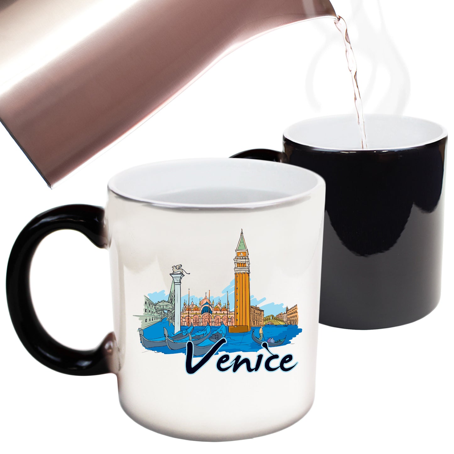 Venice Italy Country Flag Destination - Funny Colour Changing Mug