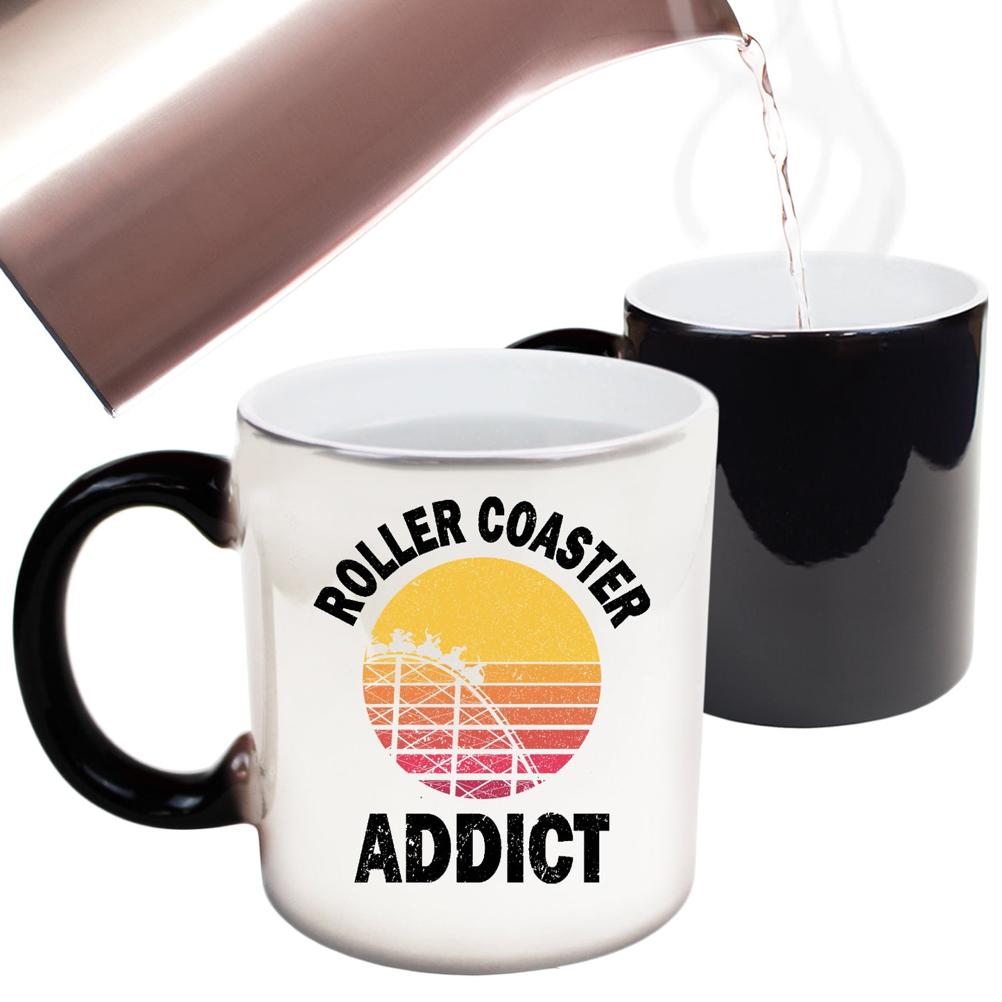 Roller Coaster Addict Theme Park Adrenaline - Funny Colour Changing Mug