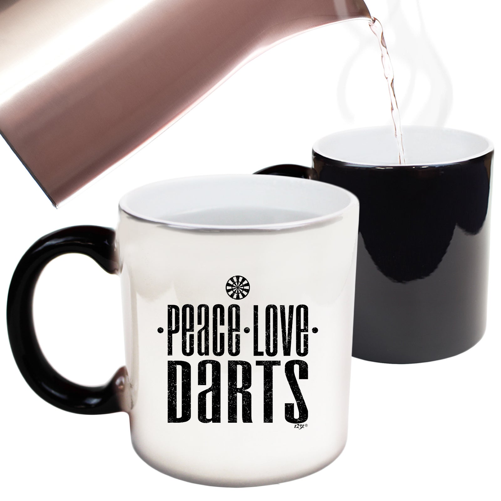 Peace Love Darts - Funny Colour Changing Mug