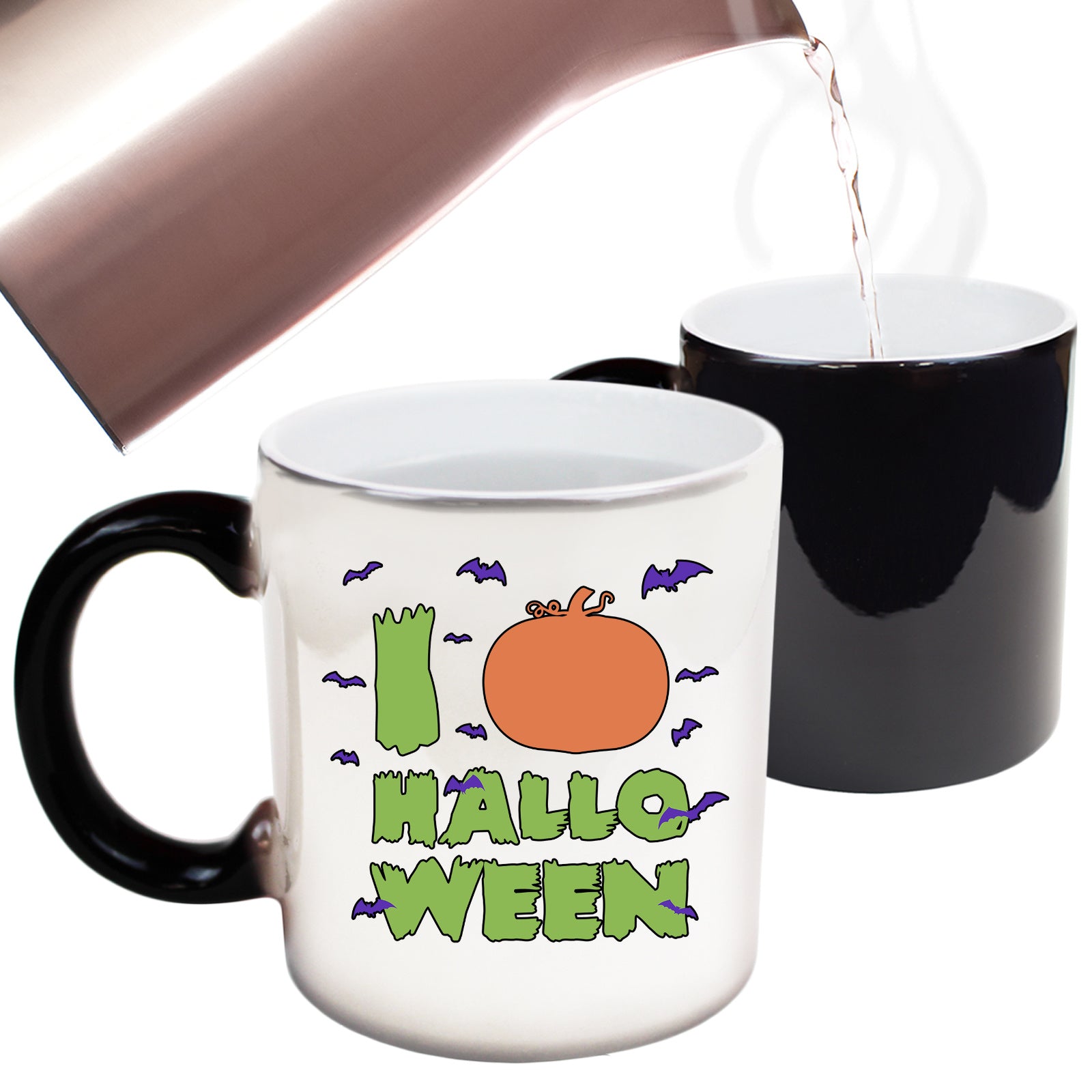 I Love Halloween Pumpkin - Funny Colour Changing Mug