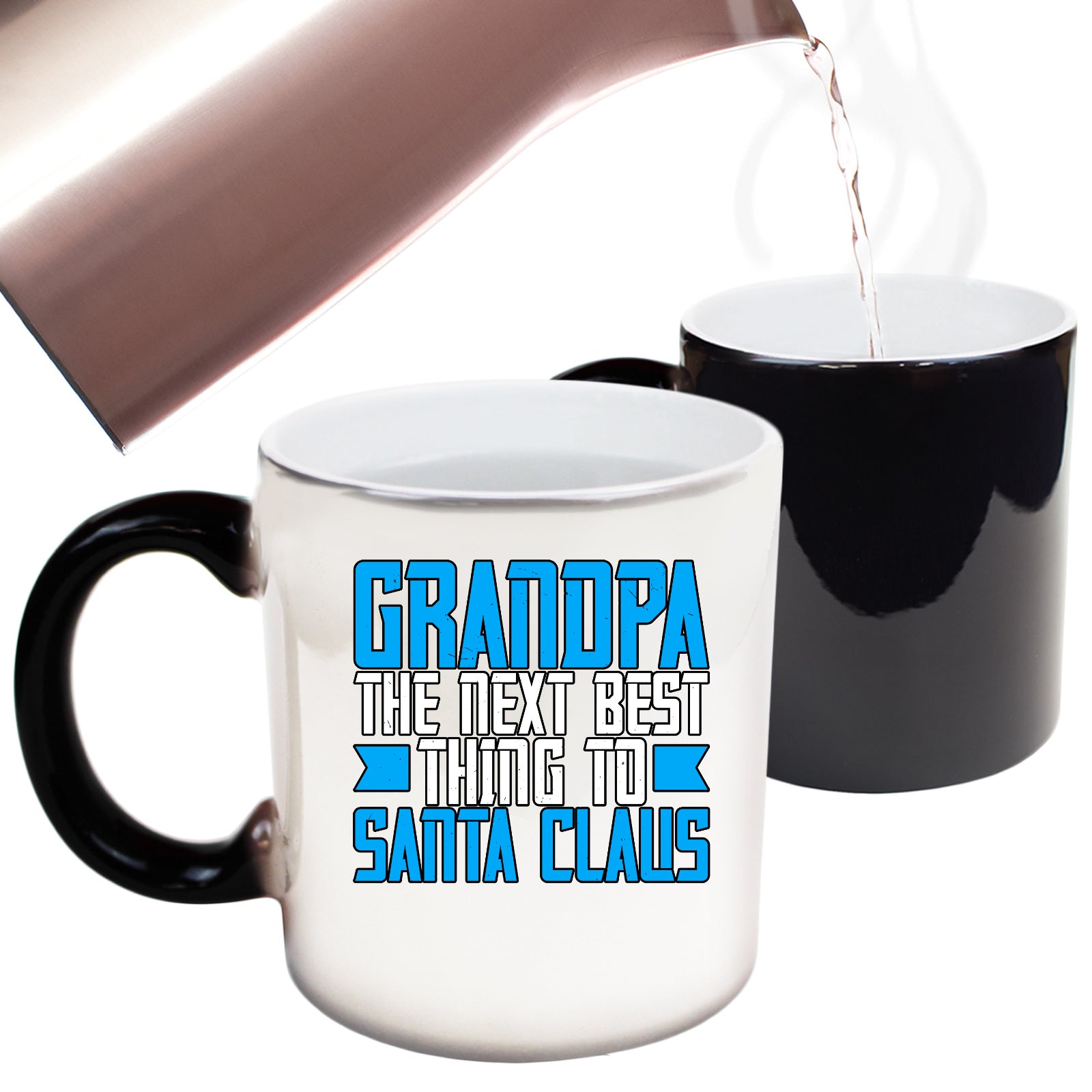 Grandpa The Next Best Thing To Santa Claus - Funny Colour Changing Mug