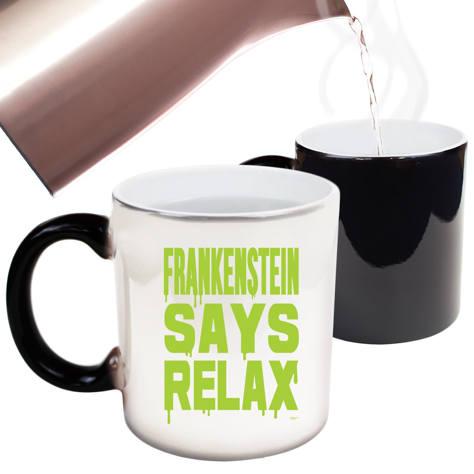 Frankenstein Says Relax - Funny Colour Changing Mug