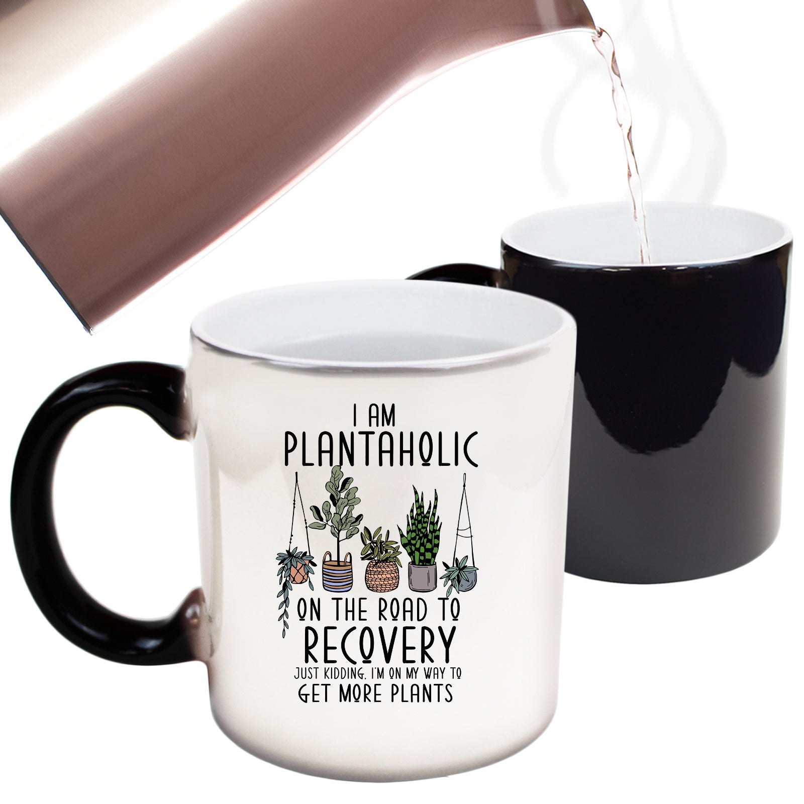 Plantaholic On The Road To Recovery Plants Gardening - Funny Colour Changing Mug