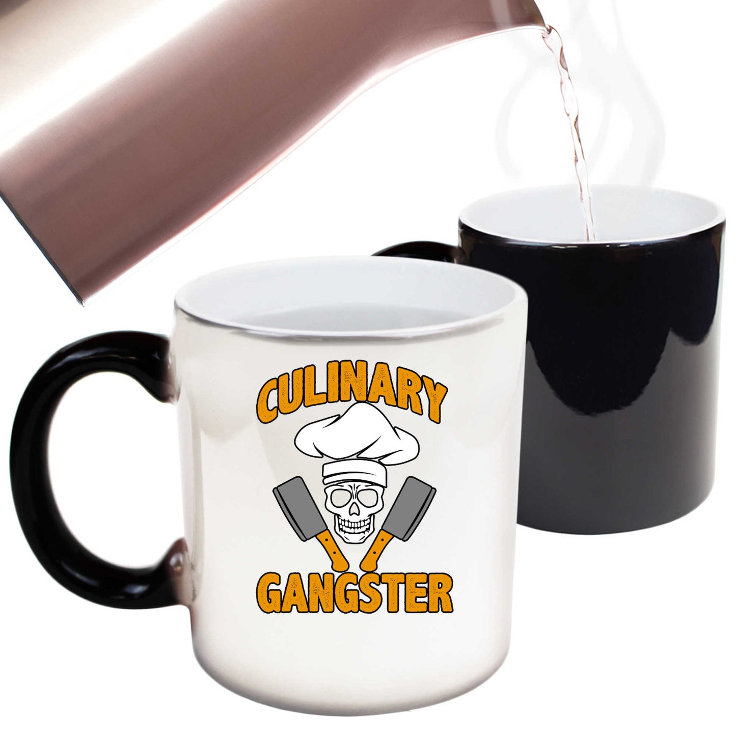 Gulinary Gangster Skull V2 - Funny Colour Changing Mug