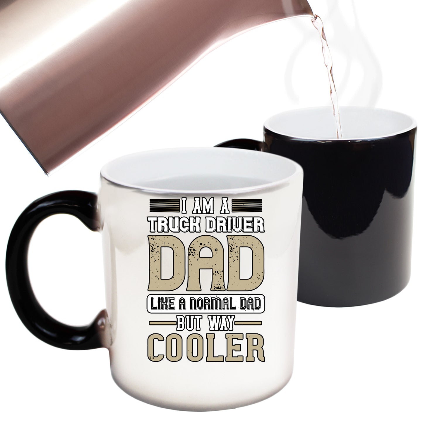 I Am A Truck Driver Dad Like A Normal Dad But Way Cooler - Funny Colour Changing Mug