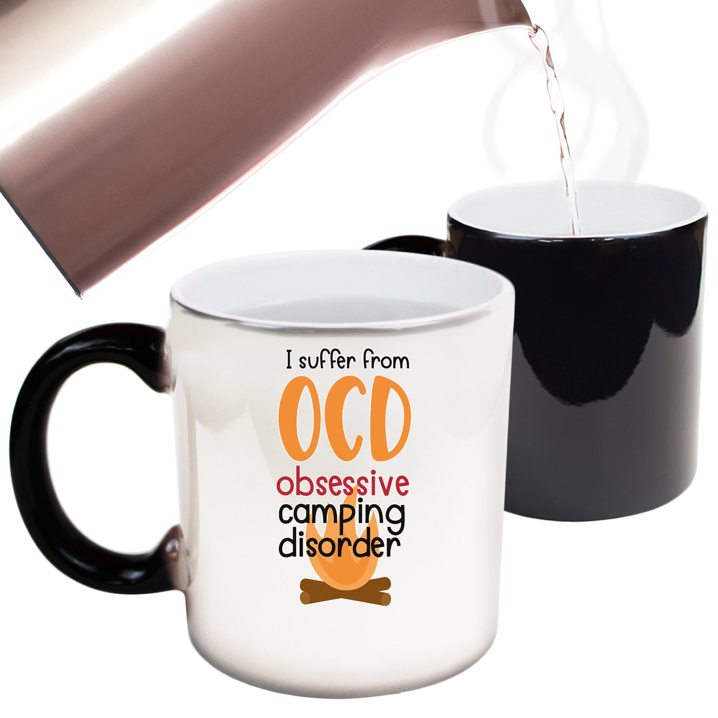 Obsessive Camping Disorder Camp - Funny Colour Changing Mug