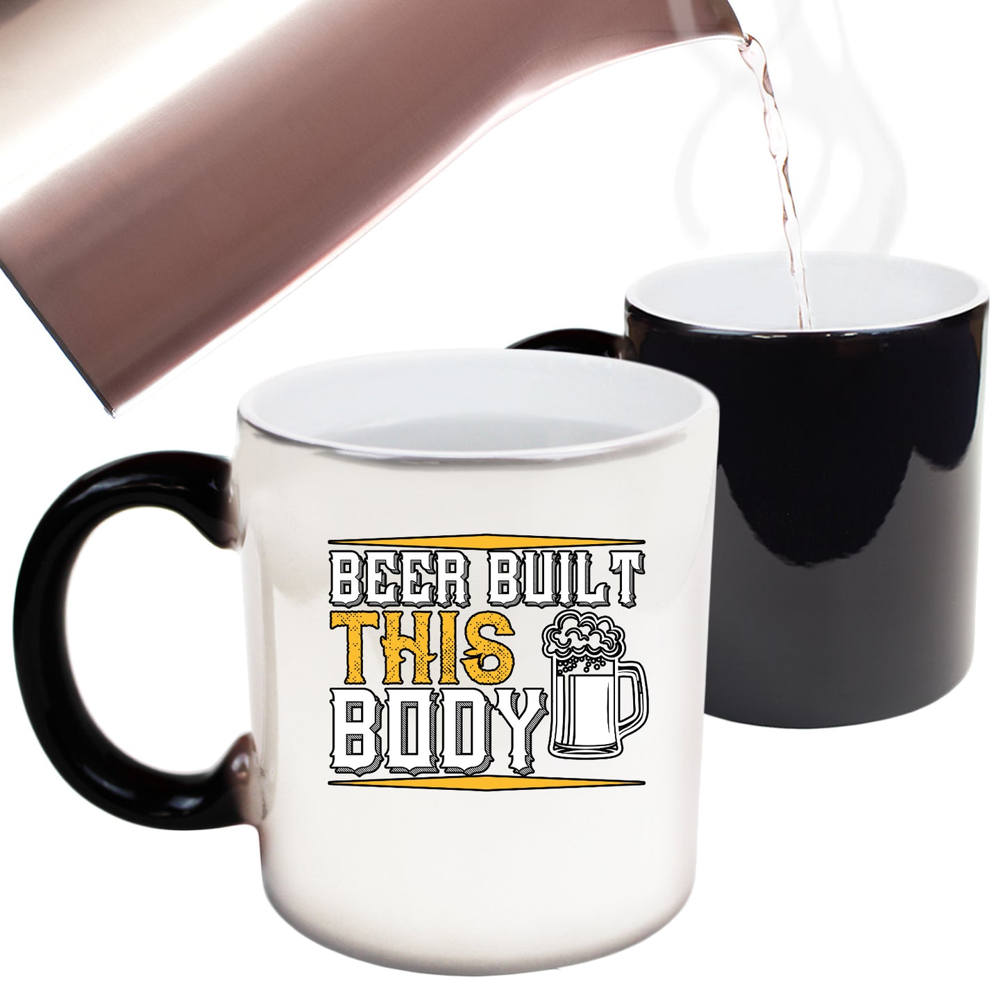 Beer Built This Body - Funny Colour Changing Mug