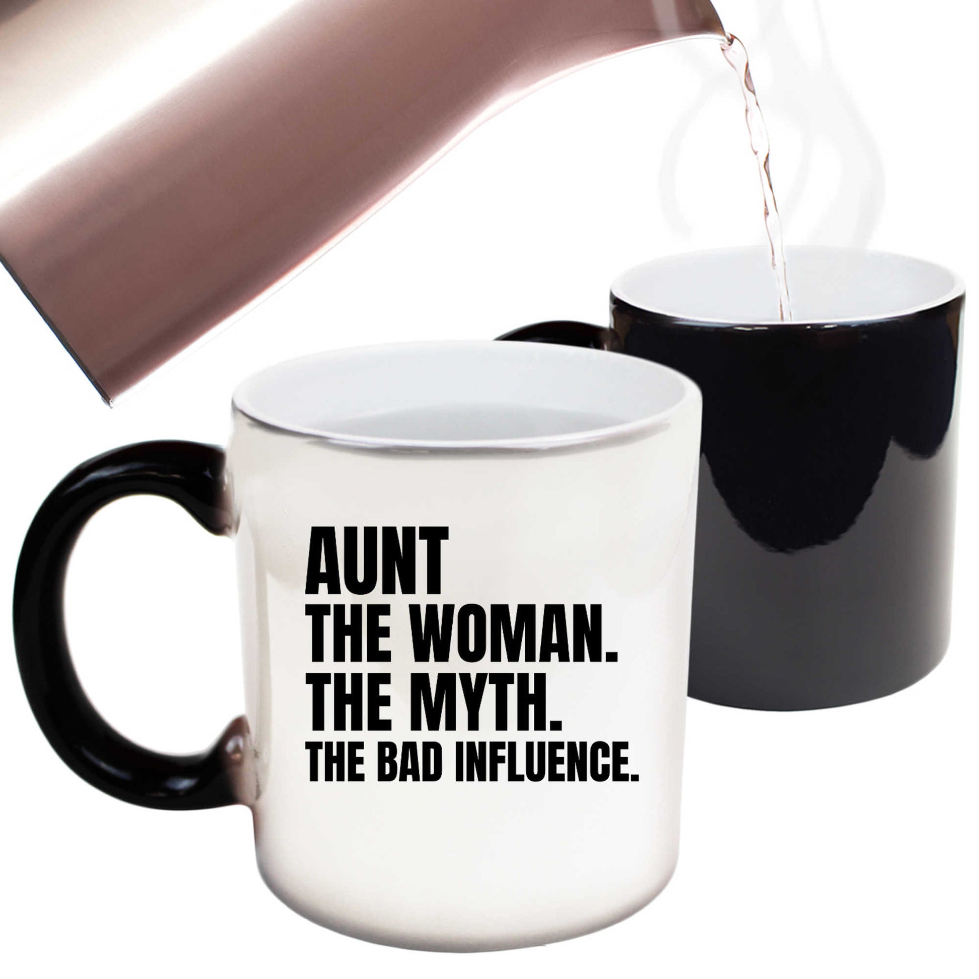 Aunt The Women The Myth White Mothers Day - Funny Colour Changing Mug