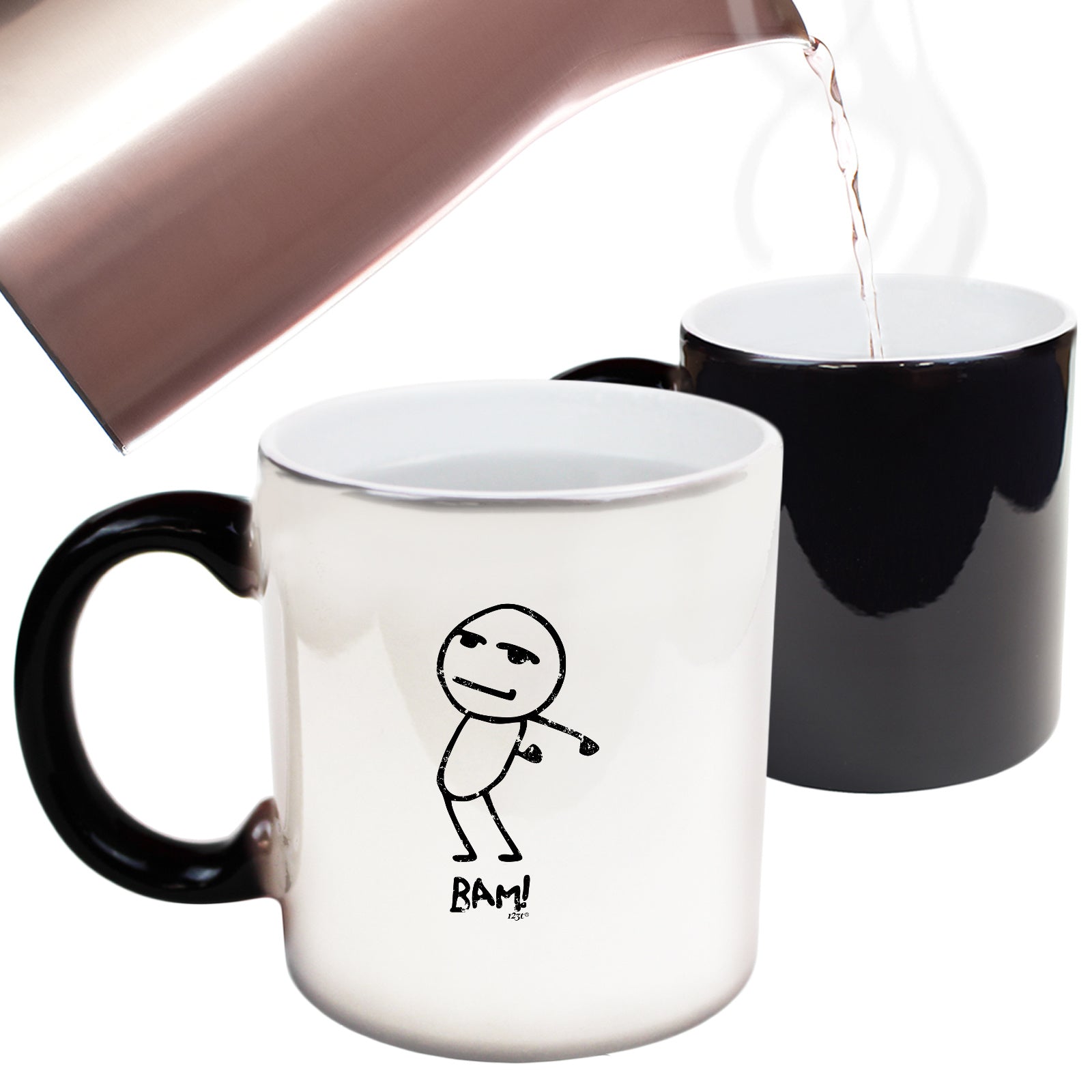 Bam Stickman - Funny Colour Changing Mug