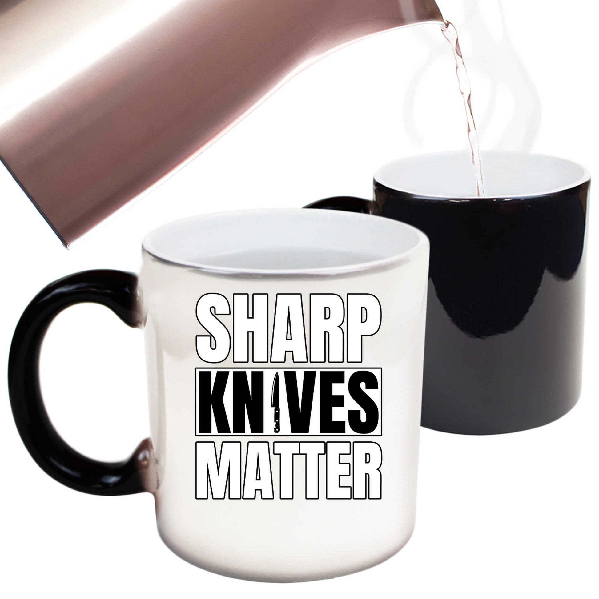 Sharp Knives Matter Cooking Chef - Funny Colour Changing Mug