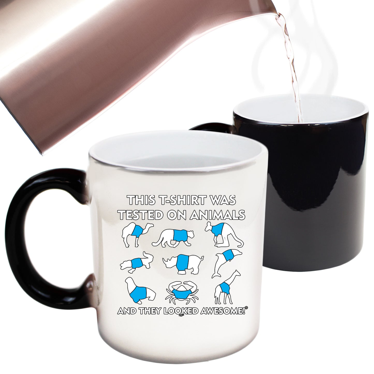 Tested On Animals - Funny Colour Changing Mug