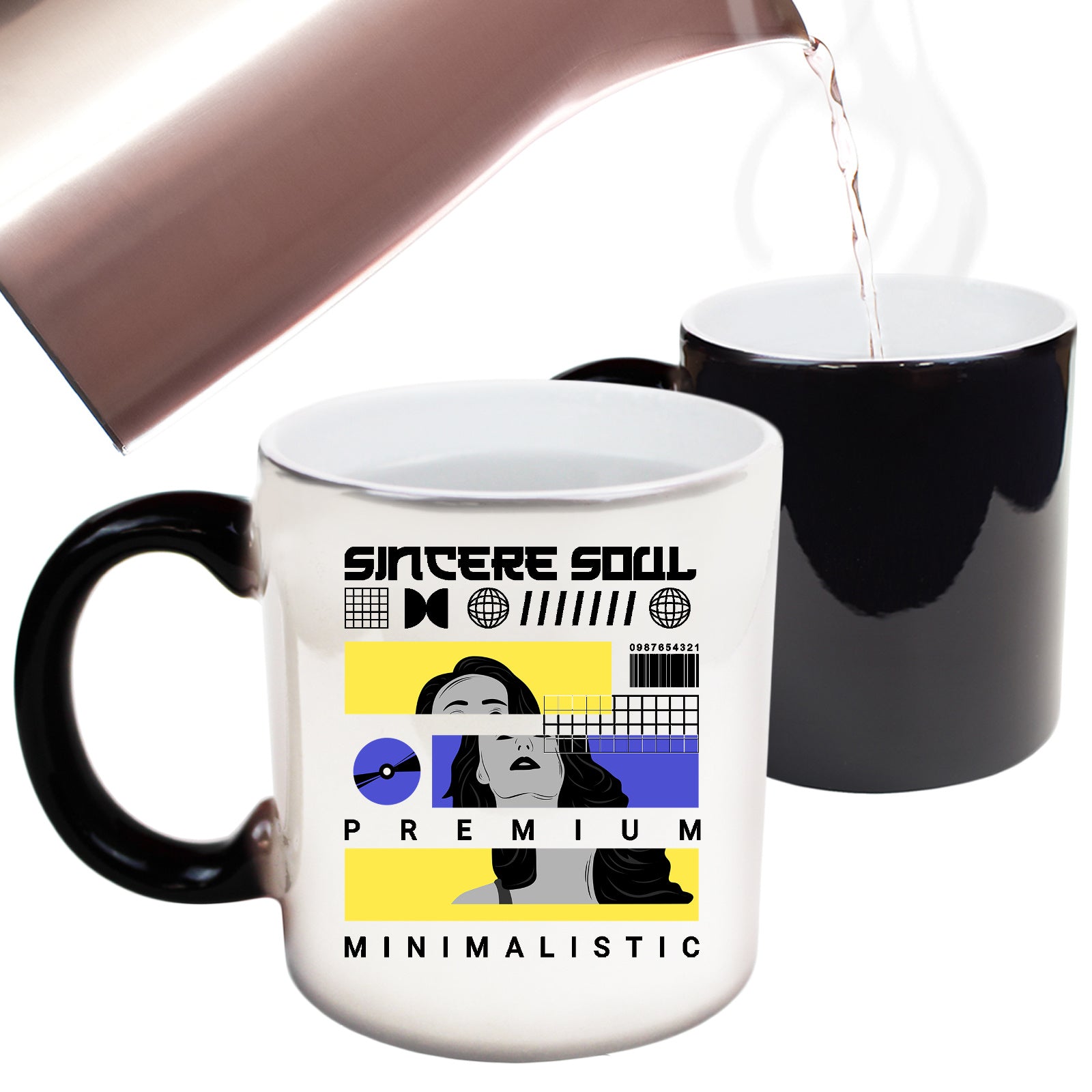 Sincere Soul Premium Minimalistic Fashion - Funny Colour Changing Mug