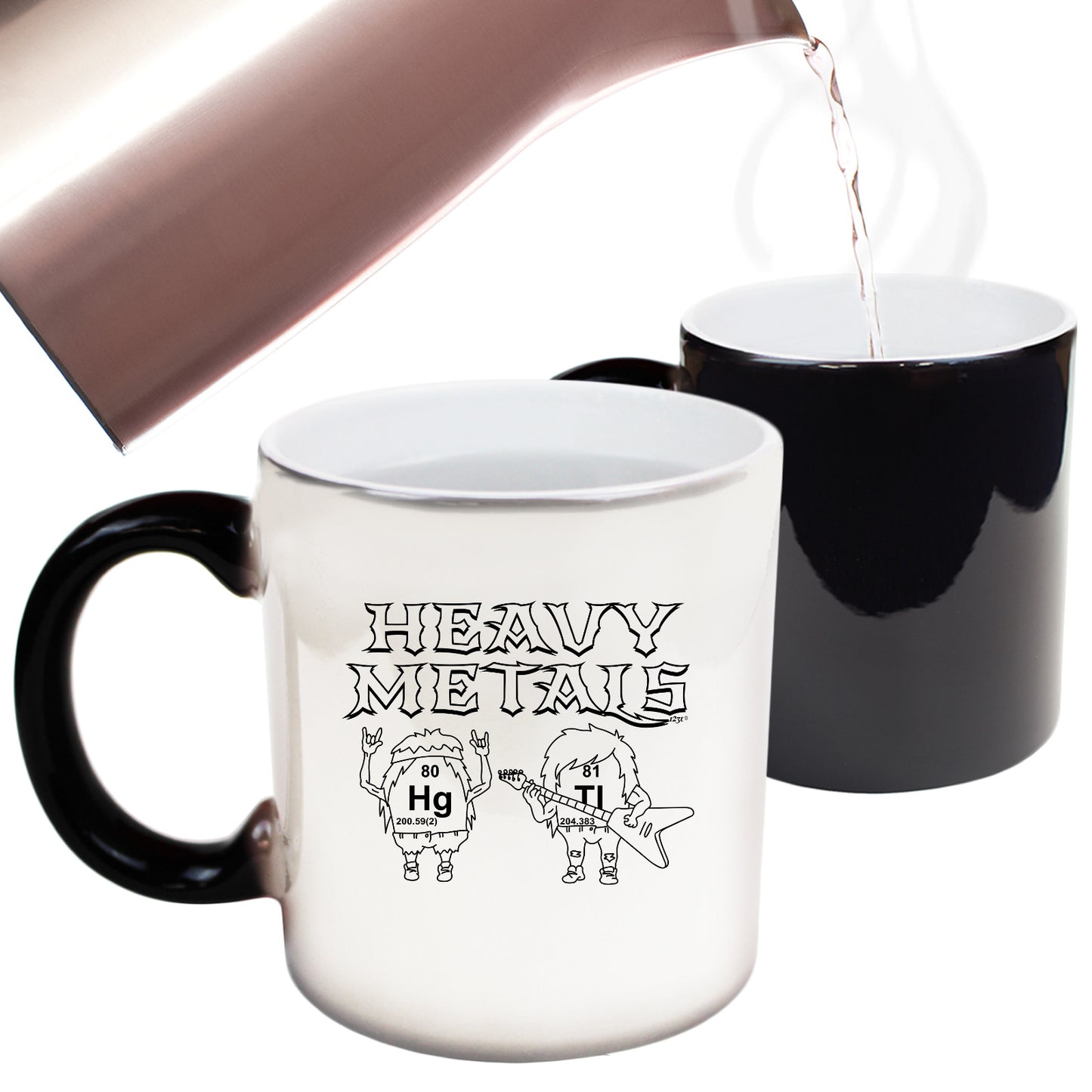 Heavy Metals Music Chemistry - Funny Colour Changing Mug