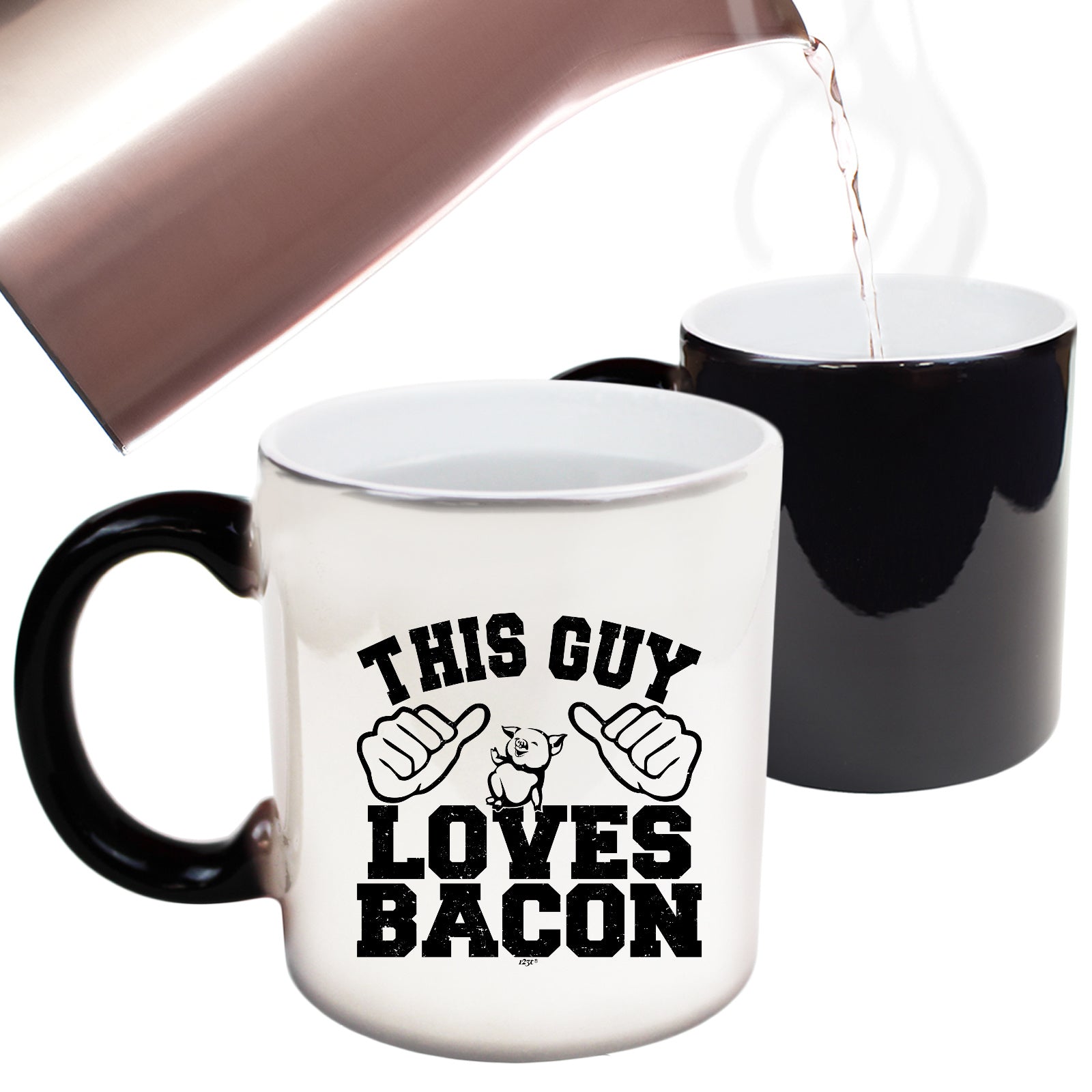 This Guy Loves Bacon - Funny Colour Changing Mug