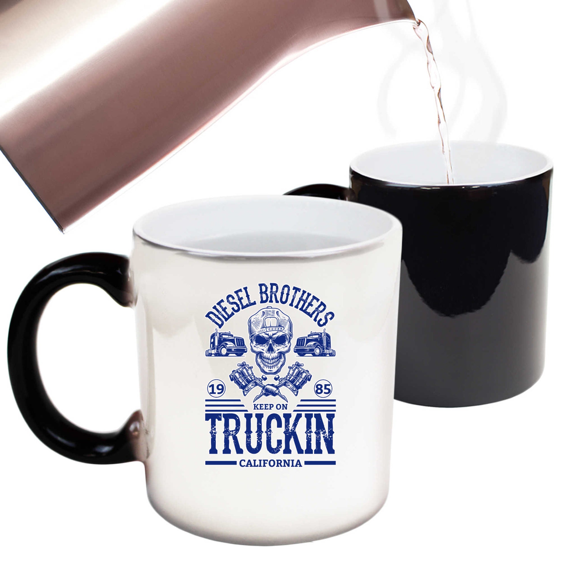 Brothers 1985 Keep On Truckin California Truck - Funny Colour Changing Mug