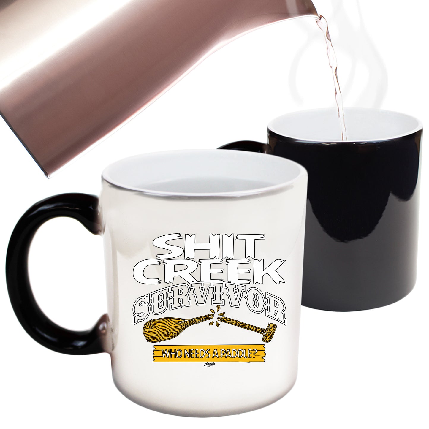 Creek Survivor Who Needs A Paddle - Funny Colour Changing Mug