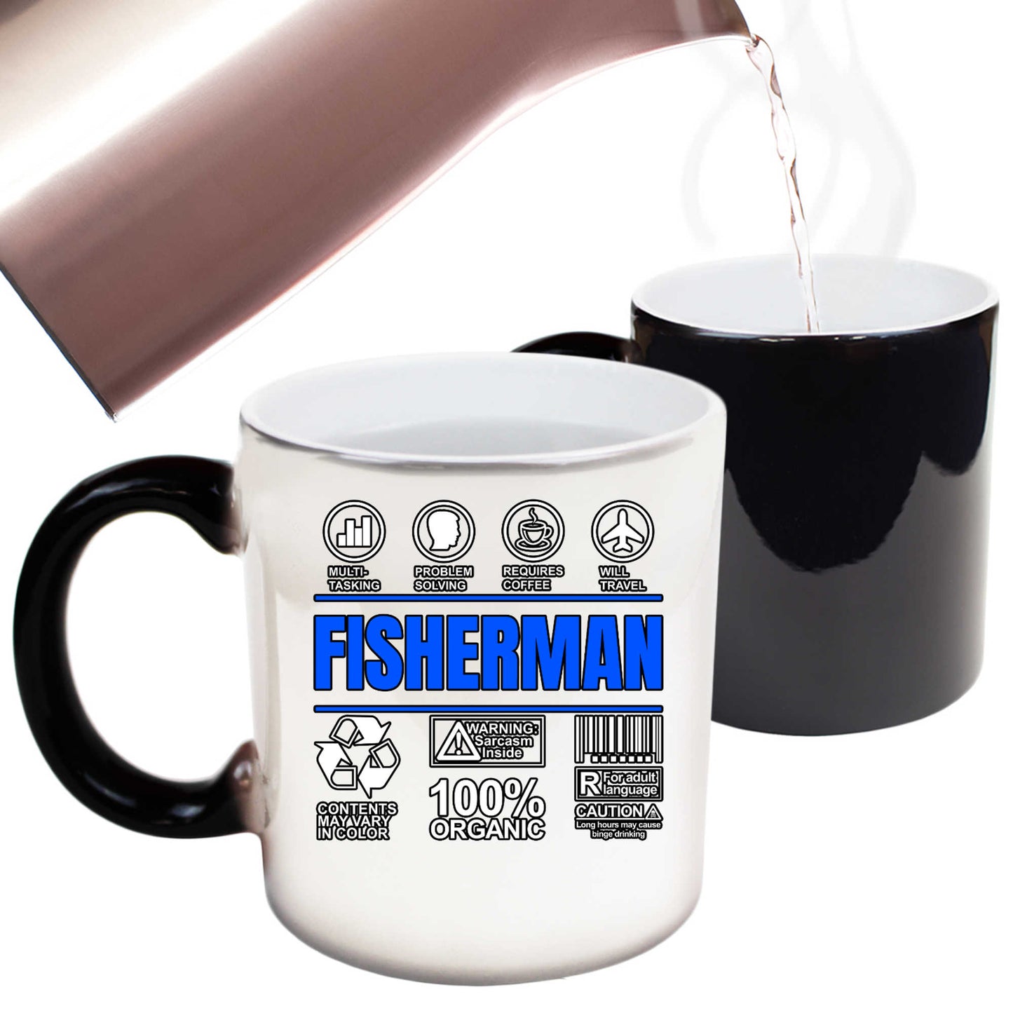 Fisherman Sarcastic Humour - Funny Colour Changing Mug