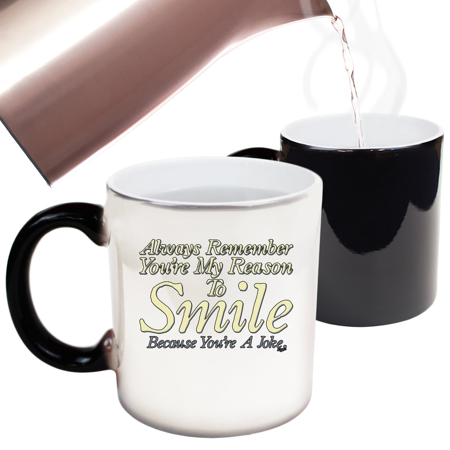 Always Remember Youre My Reason To Smile - Funny Colour Changing Mug