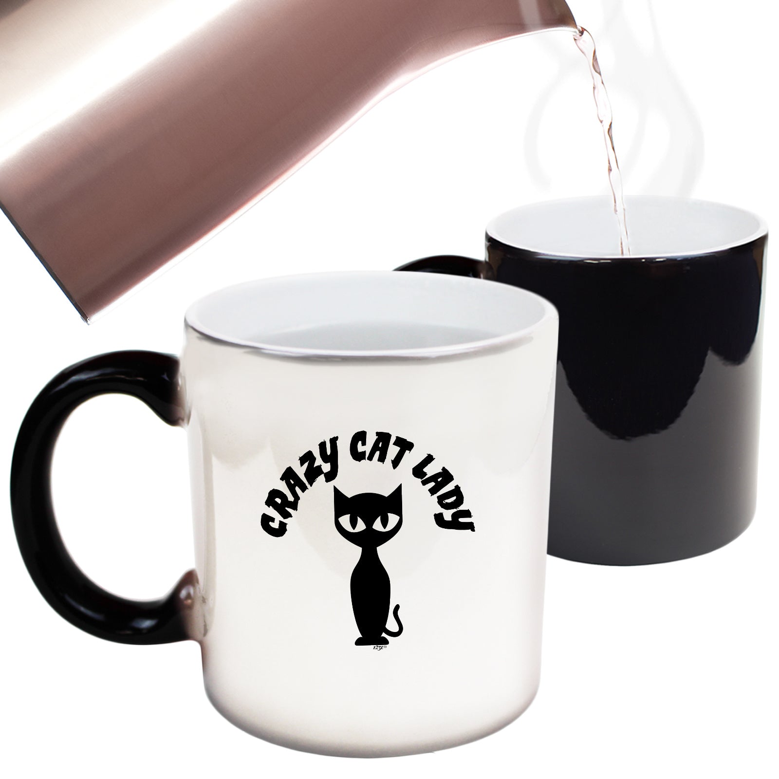 Crazy Cat Lady White - Funny Colour Changing Mug