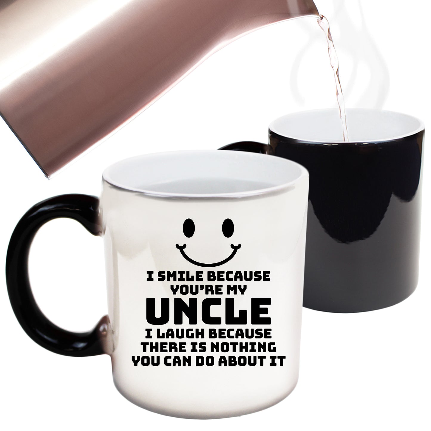 I Smile Because Youre My Uncle - Funny Colour Changing Mug