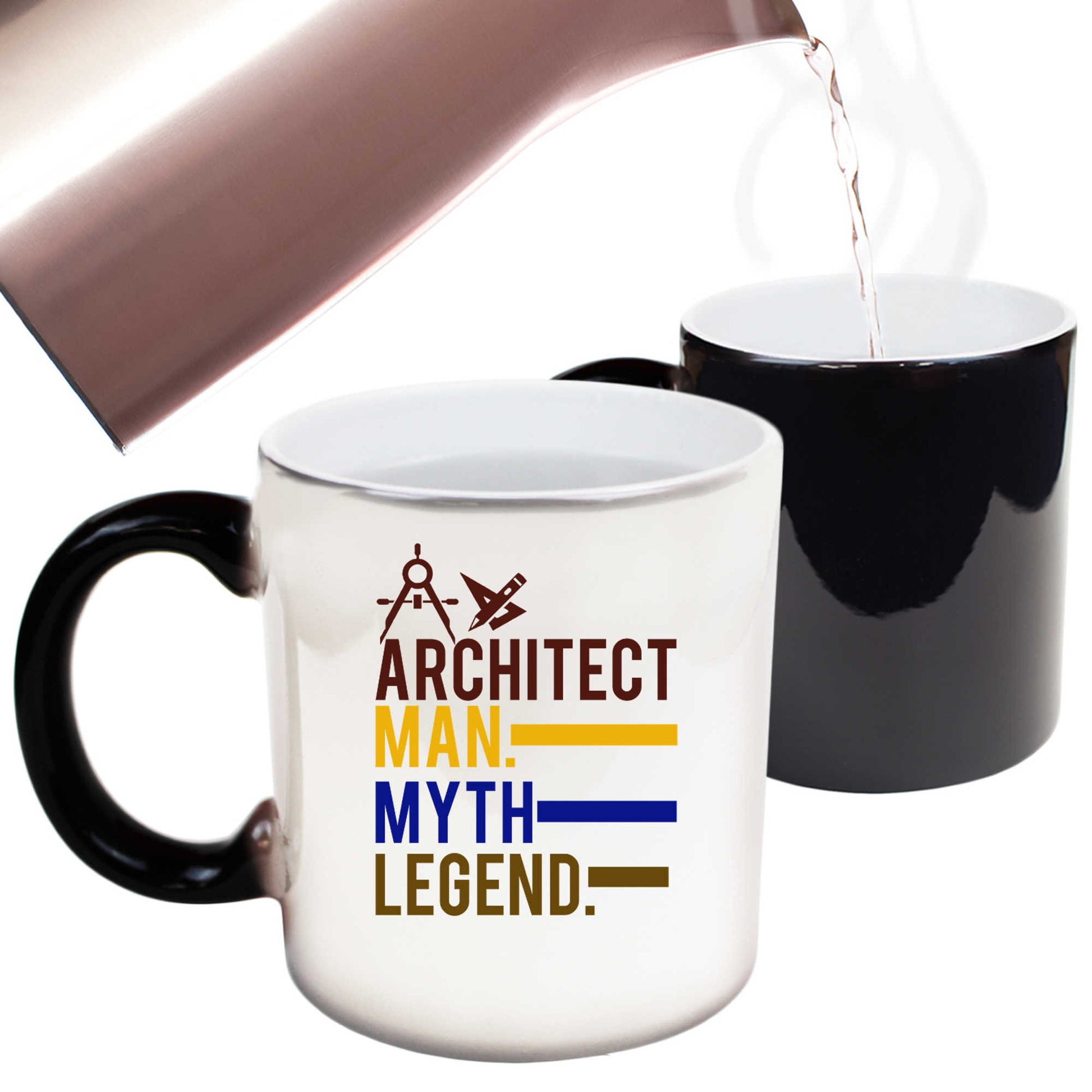 Architect Man Myth Legend - Funny Colour Changing Mug