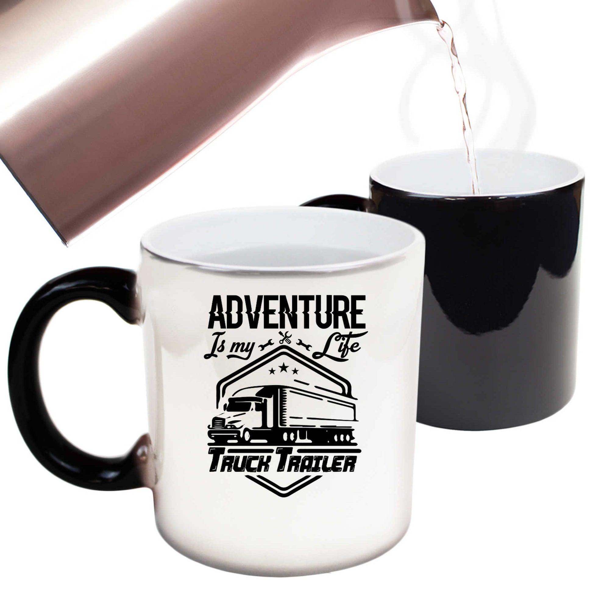 Adverture Is My Life Truck Trailer - Funny Colour Changing Mug