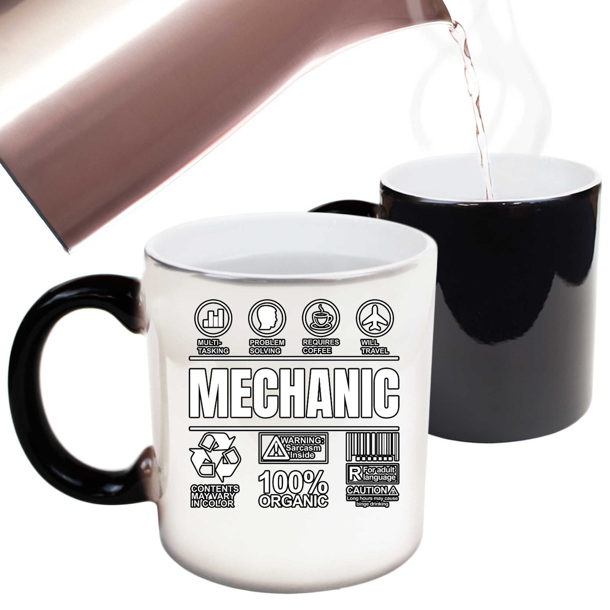 Mechanic Sarcastic Humour - Funny Colour Changing Mug