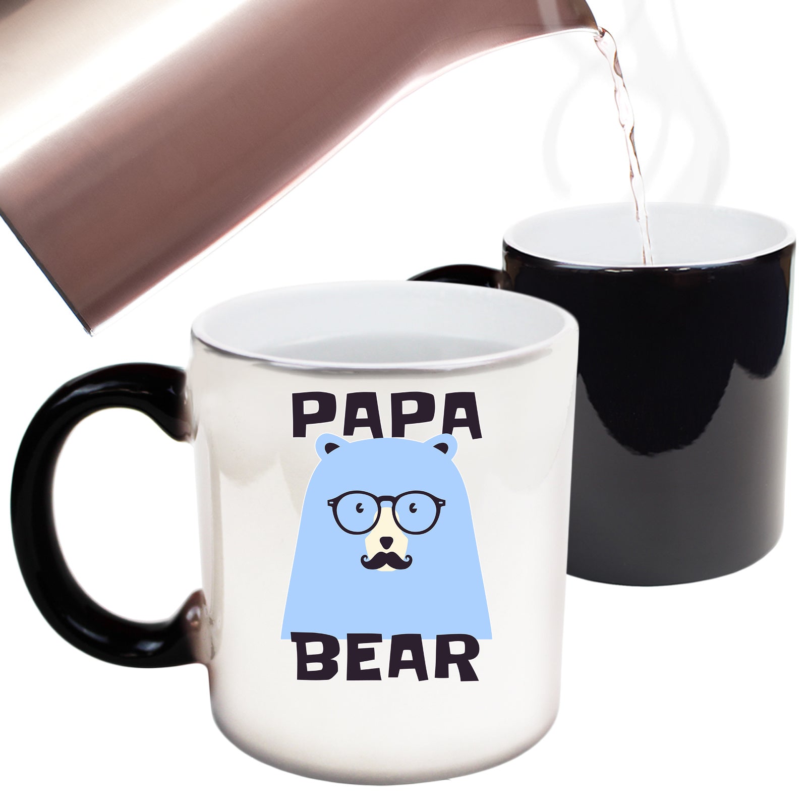 Papa Bear Cartoon - Funny Colour Changing Mug