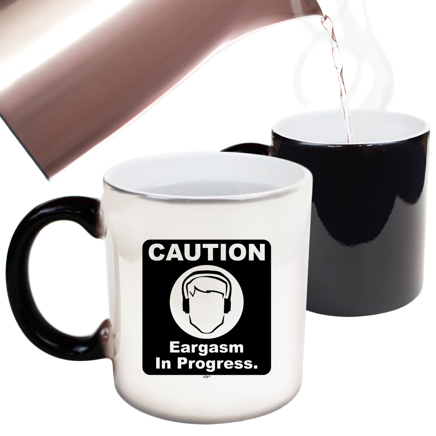 Caution Eargasm In Progress - Funny Colour Changing Mug