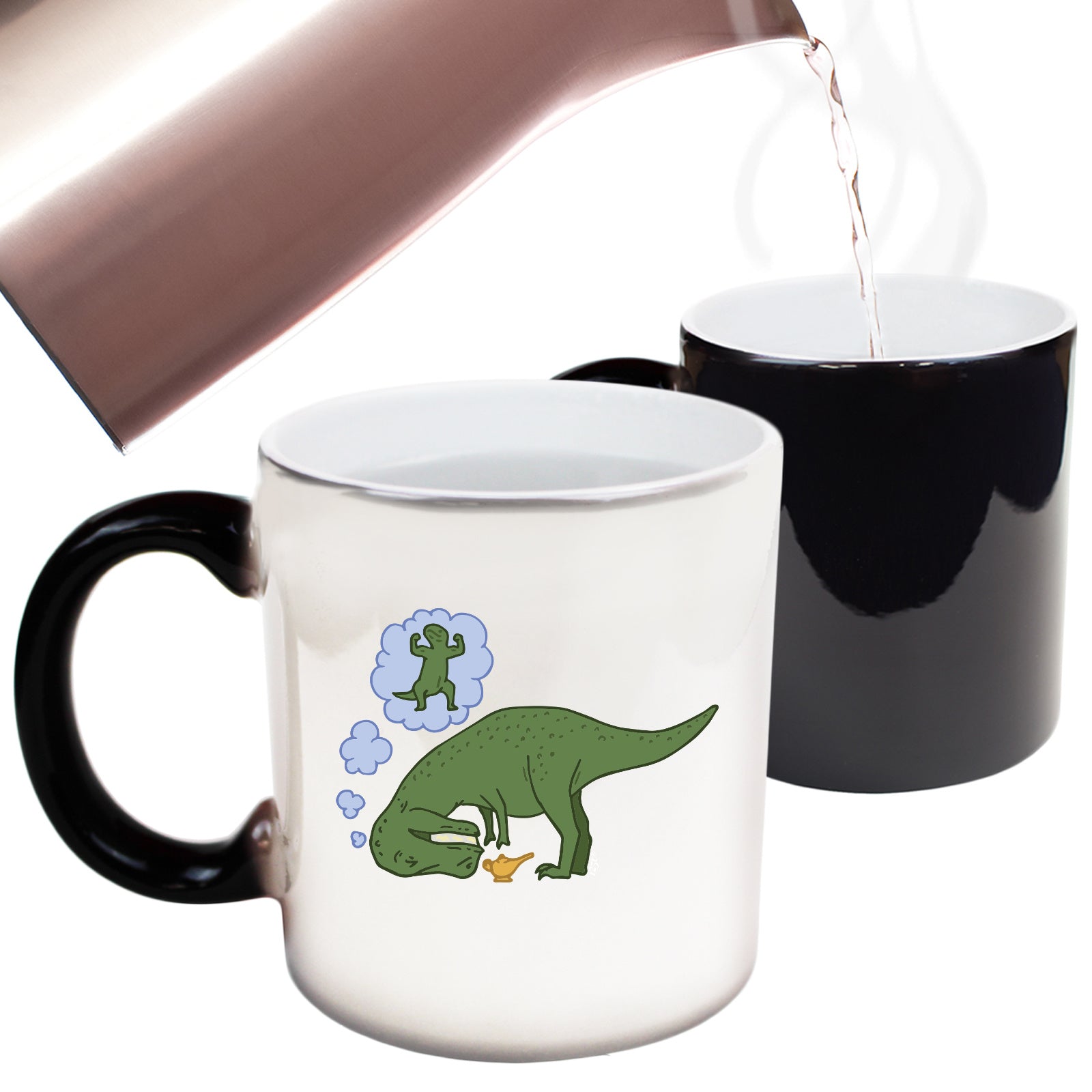 Dinosaur Wish Lamp - Funny Colour Changing Mug