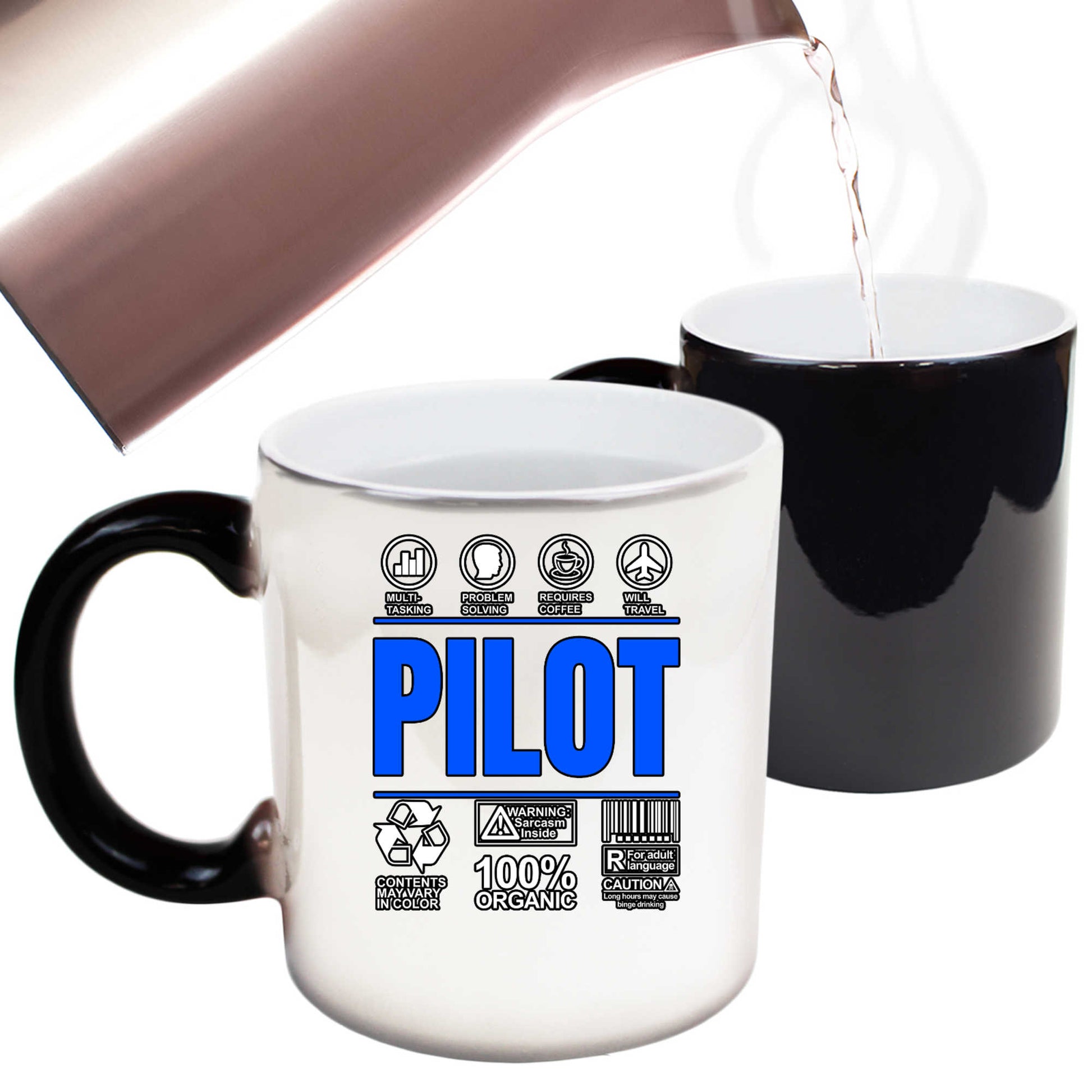 Pilot Sarcastic Humour Plane Pilots - Funny Colour Changing Mug