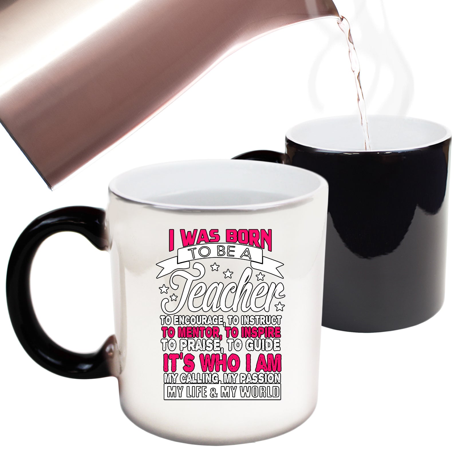 Born To Be A Teacher - Funny Colour Changing Mug