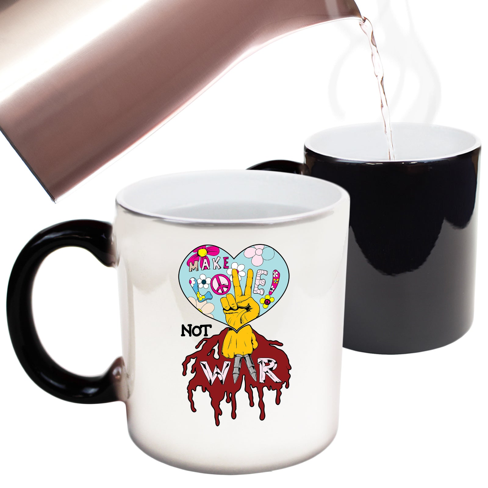 Make Love Not War - Funny Colour Changing Mug