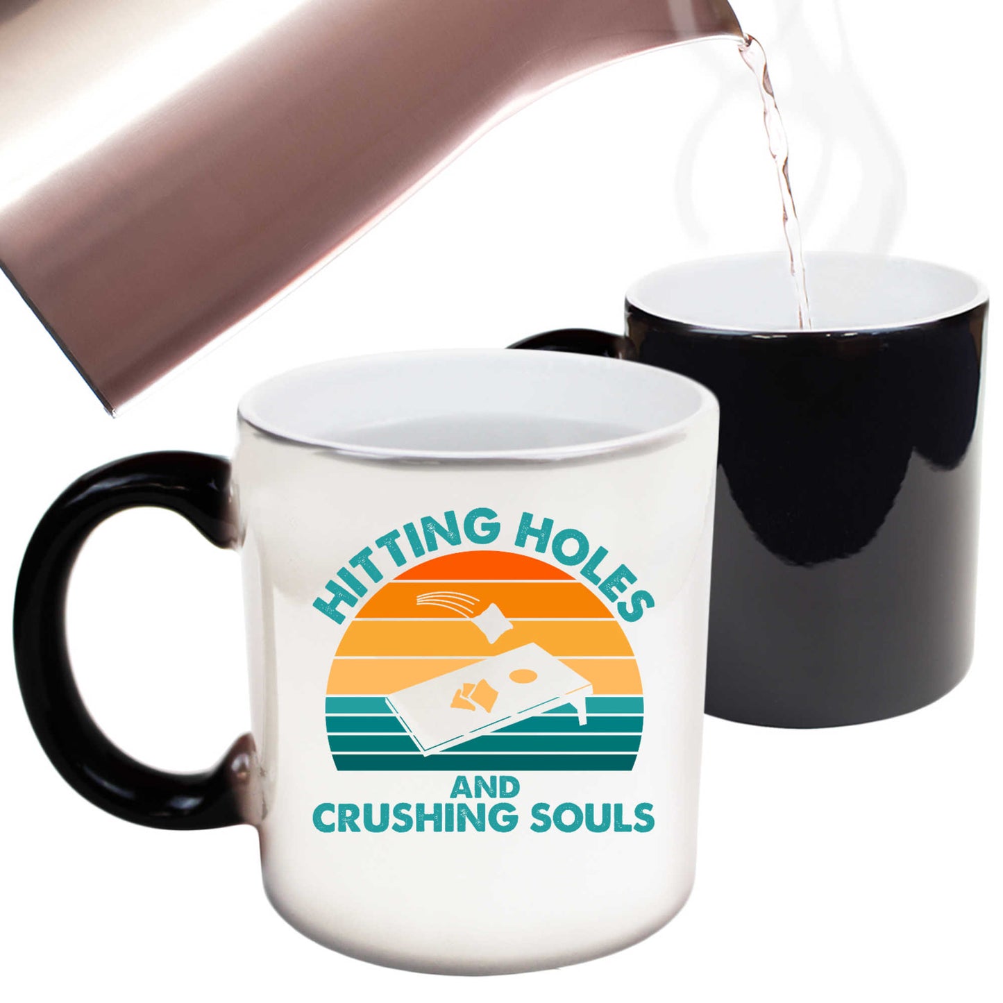 Hitting Holes And Crushing Souls - Funny Colour Changing Mug