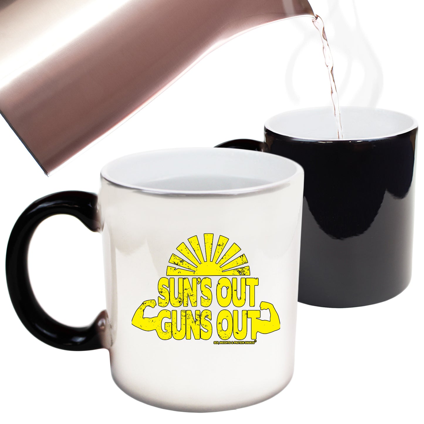 Swps Suns Out Guns Out - Funny Colour Changing Mug